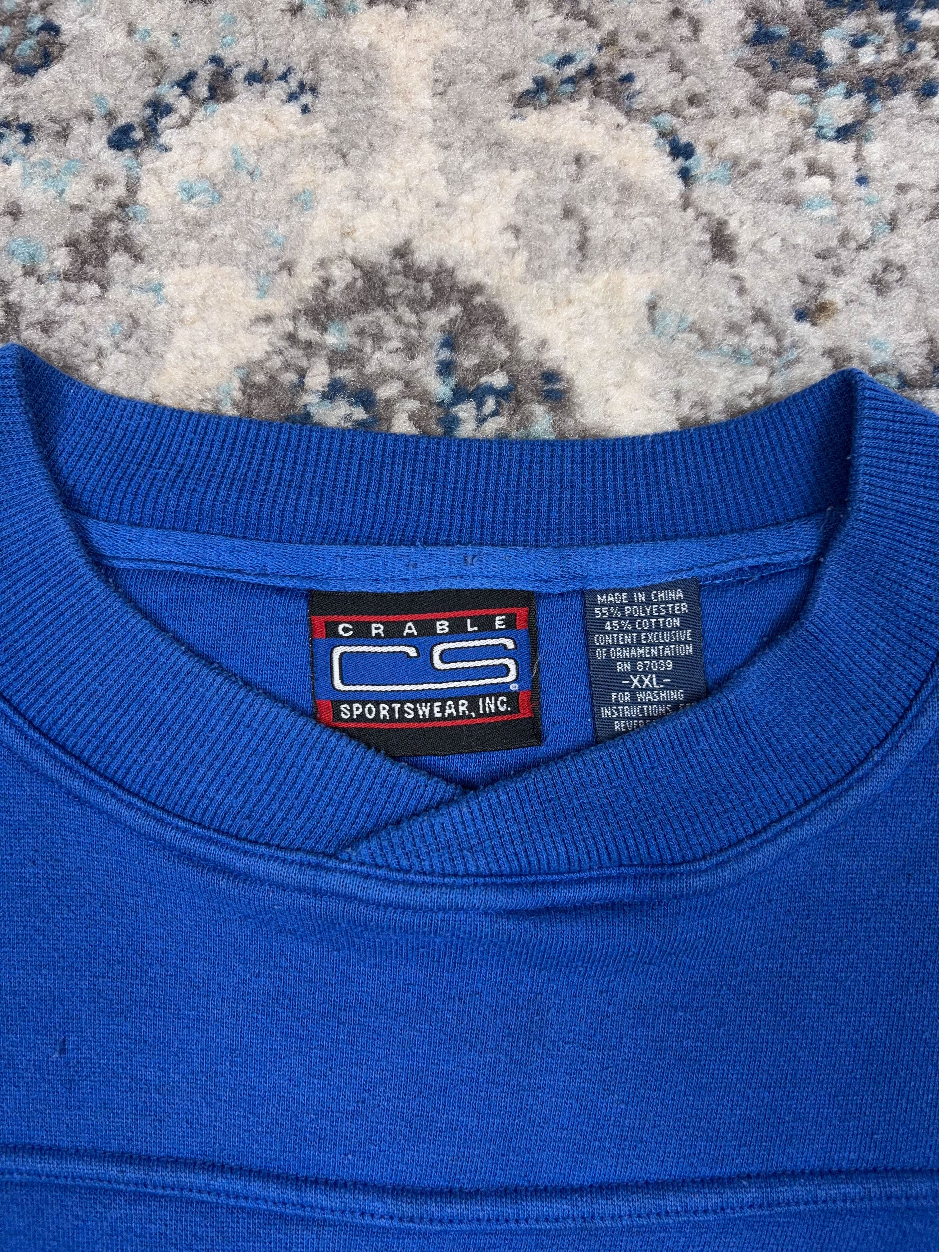 Vintage Kentucky Wildcats NCAA Embroidered Logo Sweatshirt Size 2XL