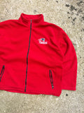 Vintage New England Patriots NFL Embroidered Full Zip Fleece Sweatshirt Size 2XL