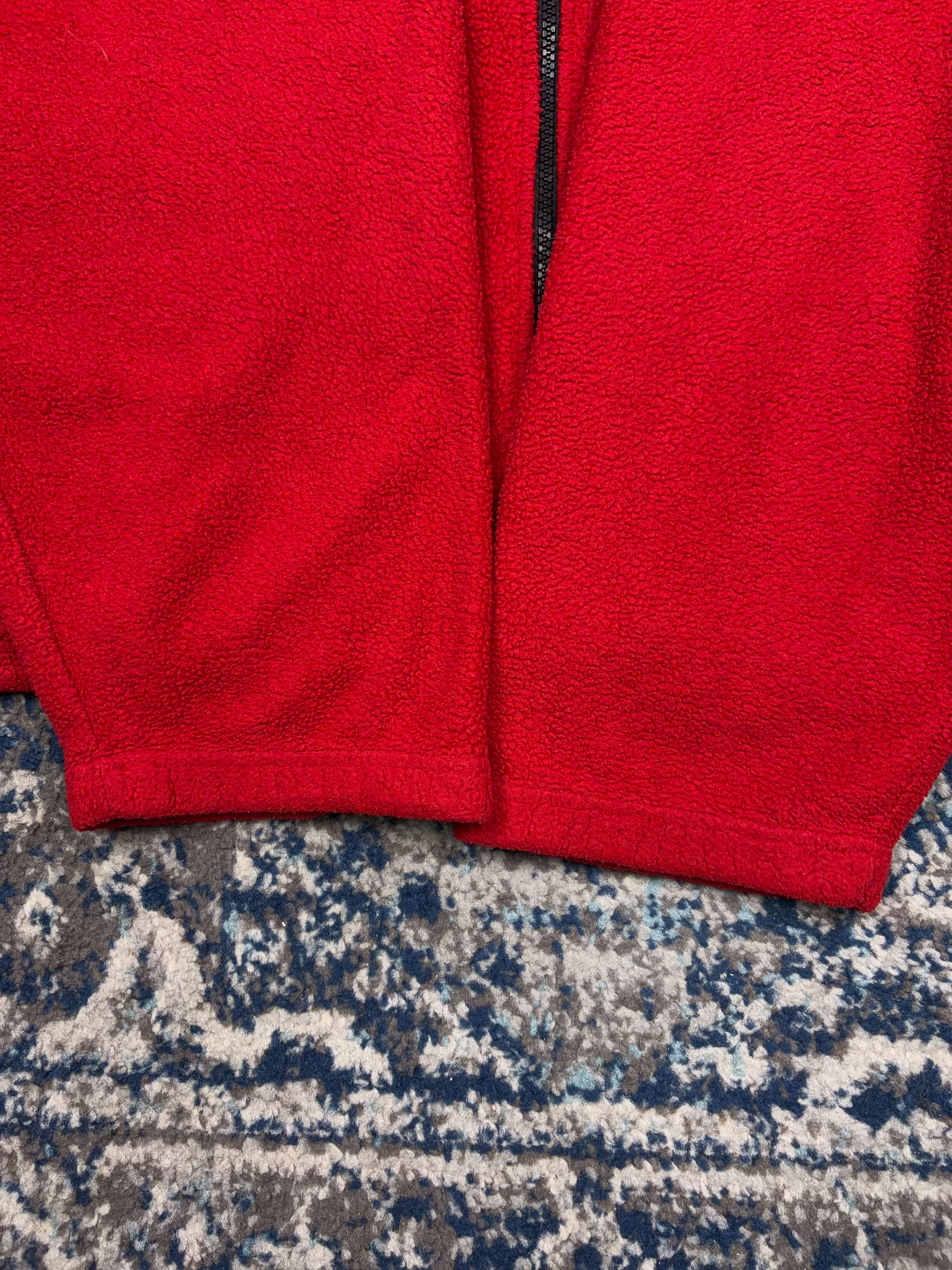 Vintage New England Patriots NFL Embroidered Full Zip Fleece Sweatshirt Size 2XL