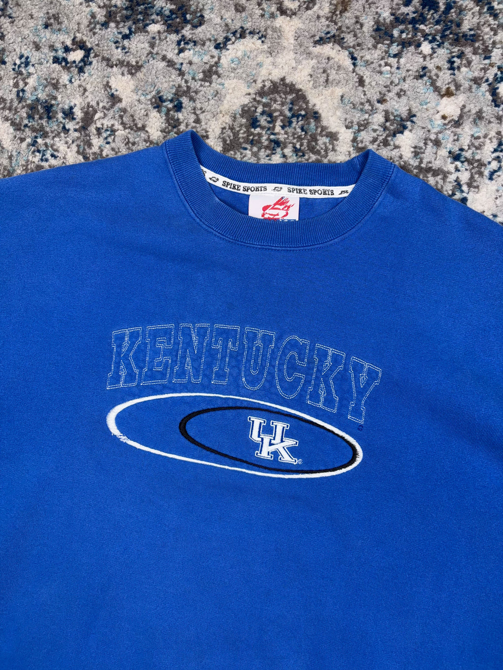 Vintage 90s Kentucky Wildcats NCAA Embroidered Logo Sweatshirt Size XL