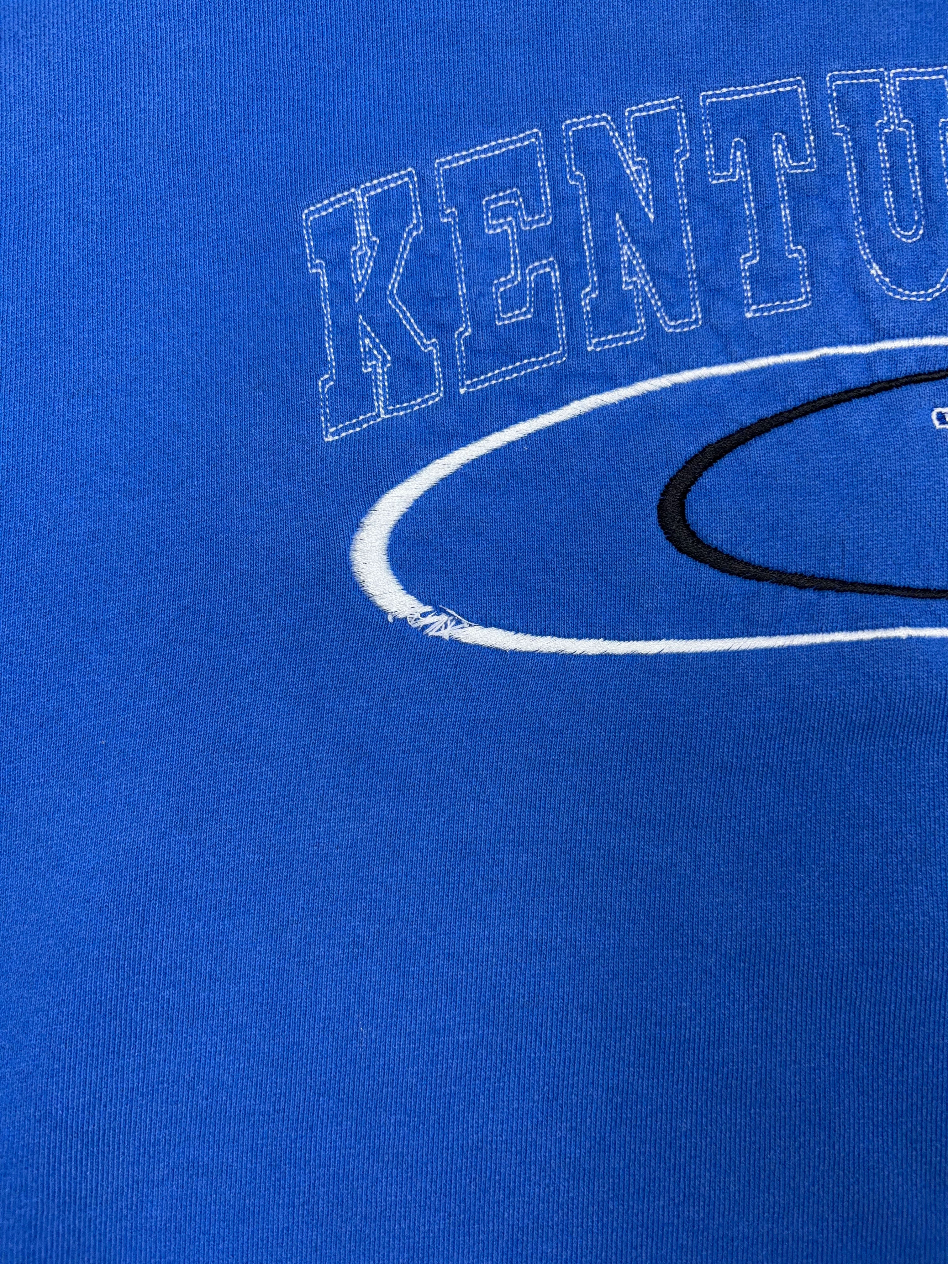 Vintage 90s Kentucky Wildcats NCAA Embroidered Logo Sweatshirt Size XL