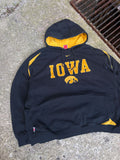 Vintage Iowa State Hawkeyes NCAA Embroidered Nike Hooded Sweatshirt Size 2XL