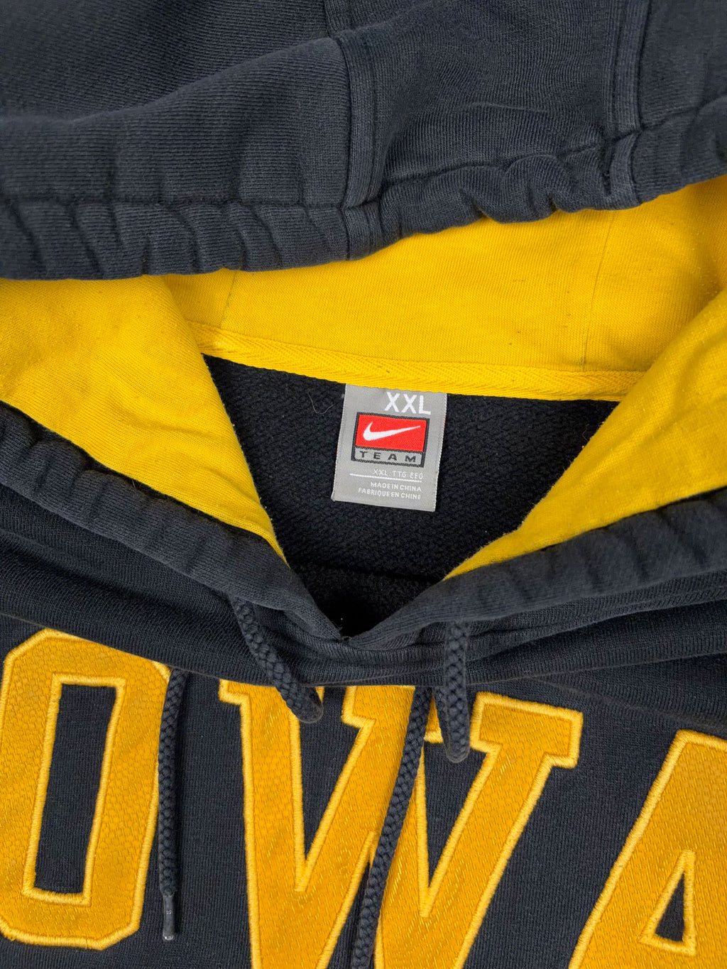 Vintage Iowa State Hawkeyes NCAA Embroidered Nike Hooded Sweatshirt Size 2XL