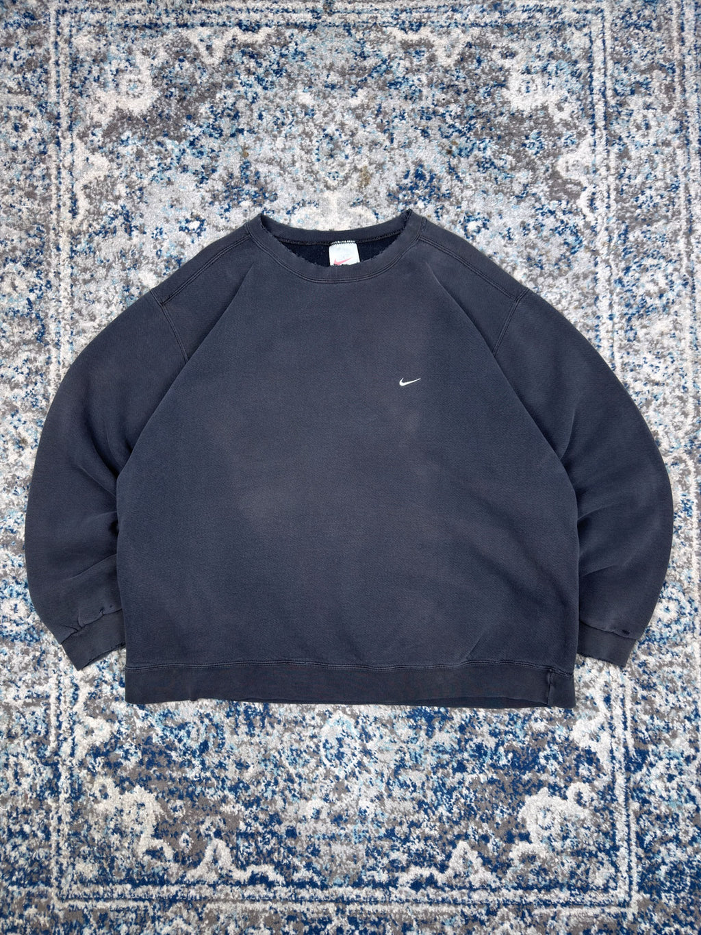 Vintage Nike Embroidered Mini Swoosh Crewneck Sweatshirt Size 2XL