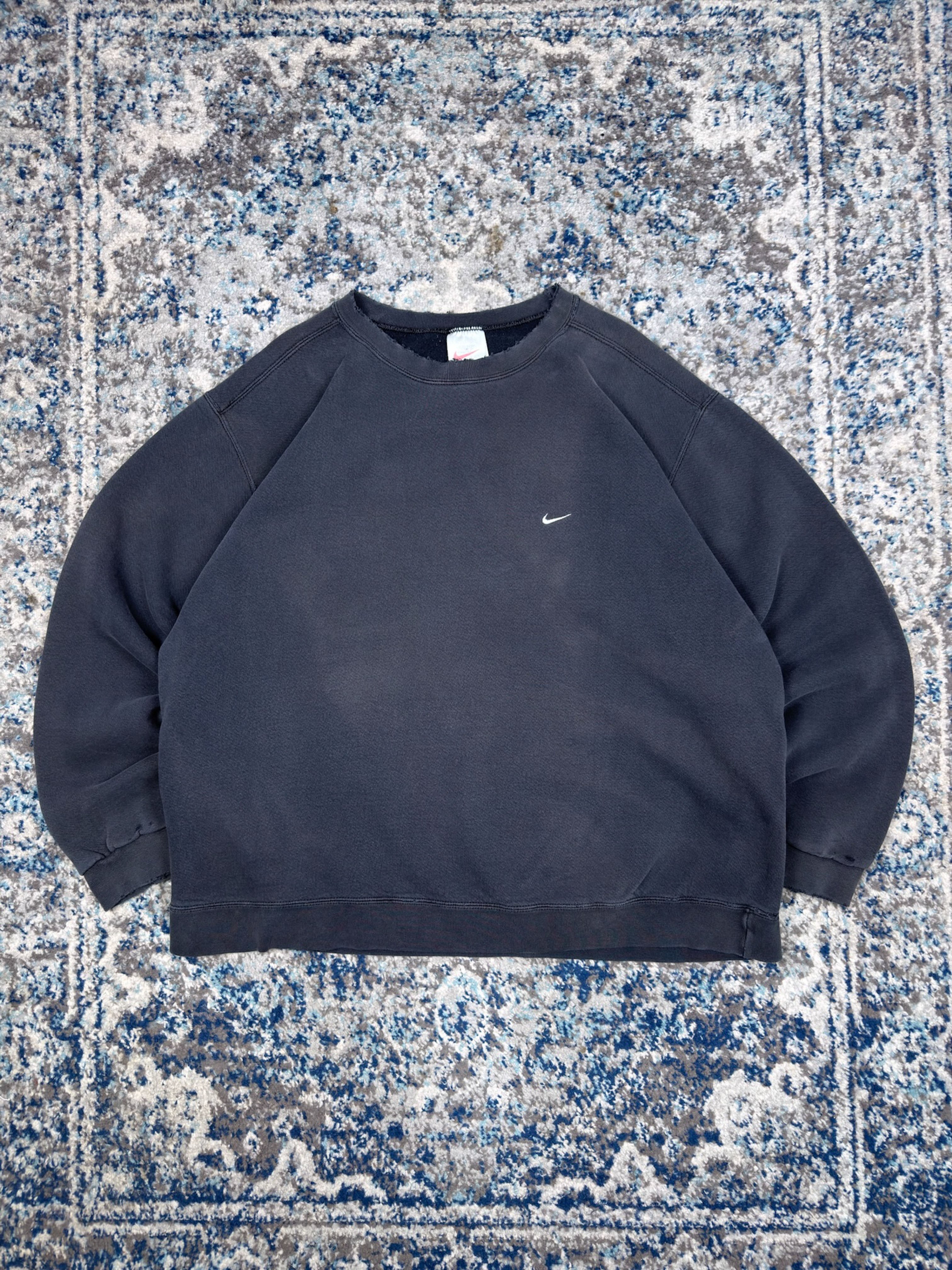 Vintage Nike Embroidered Mini Swoosh Crewneck Sweatshirt Size 2XL