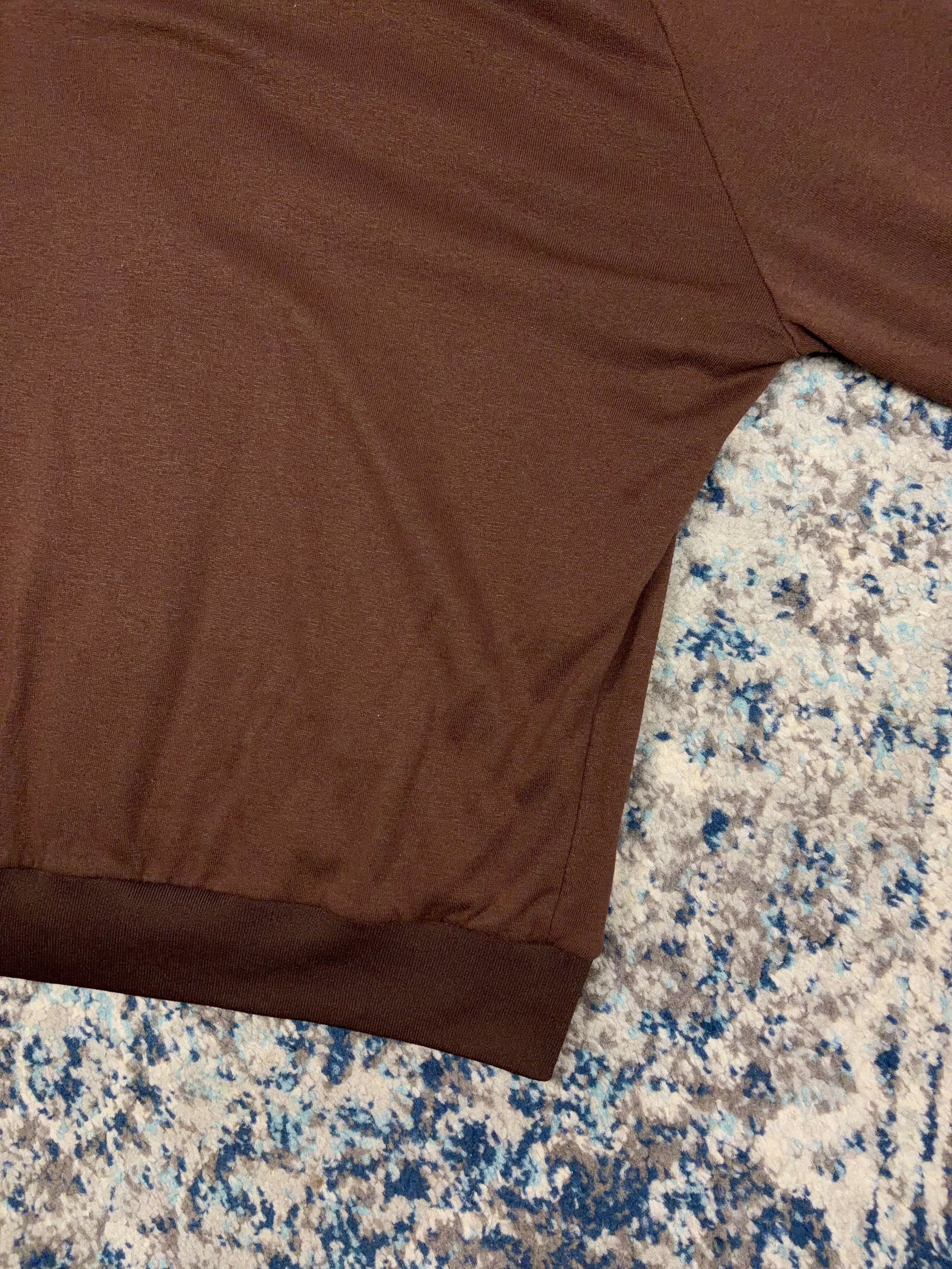 Vintage 80s/90s Carhartt Velour Lined Lightweight Hooded Sweatshirt Size Large