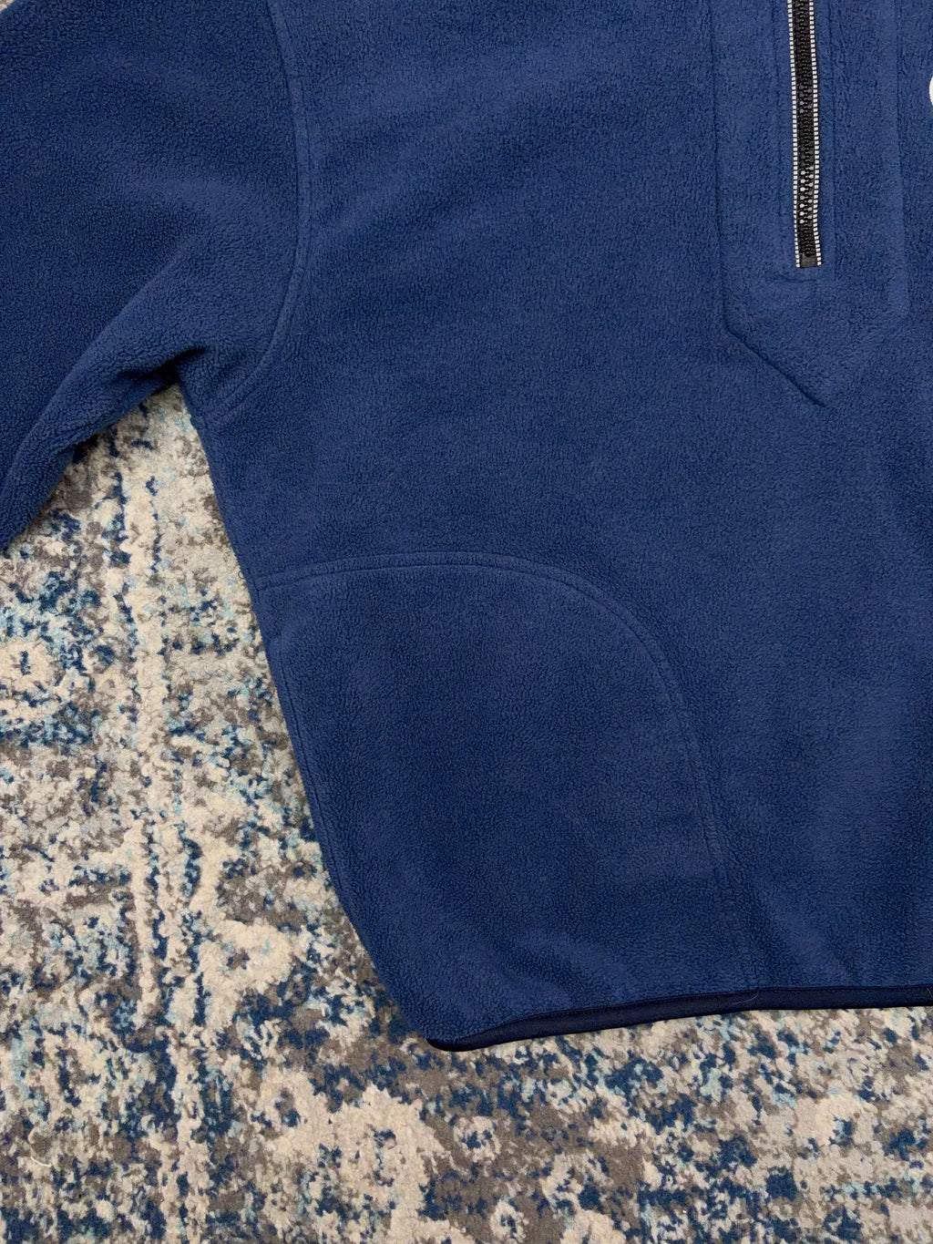 Vintage St Louis Blues NHL Embroidered 1/2 Zip Fleece Sweatshirt Size Large