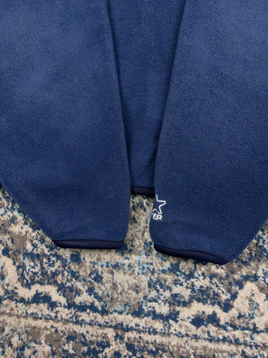 Vintage St Louis Blues NHL Embroidered 1/2 Zip Fleece Sweatshirt Size Large