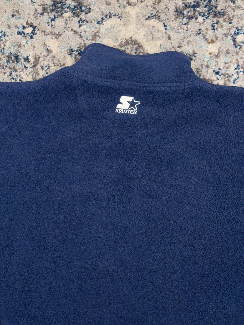 Vintage St Louis Blues NHL Embroidered 1/2 Zip Fleece Sweatshirt Size Large