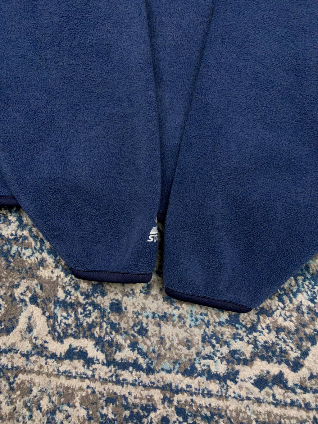 Vintage St Louis Blues NHL Embroidered 1/2 Zip Fleece Sweatshirt Size Large