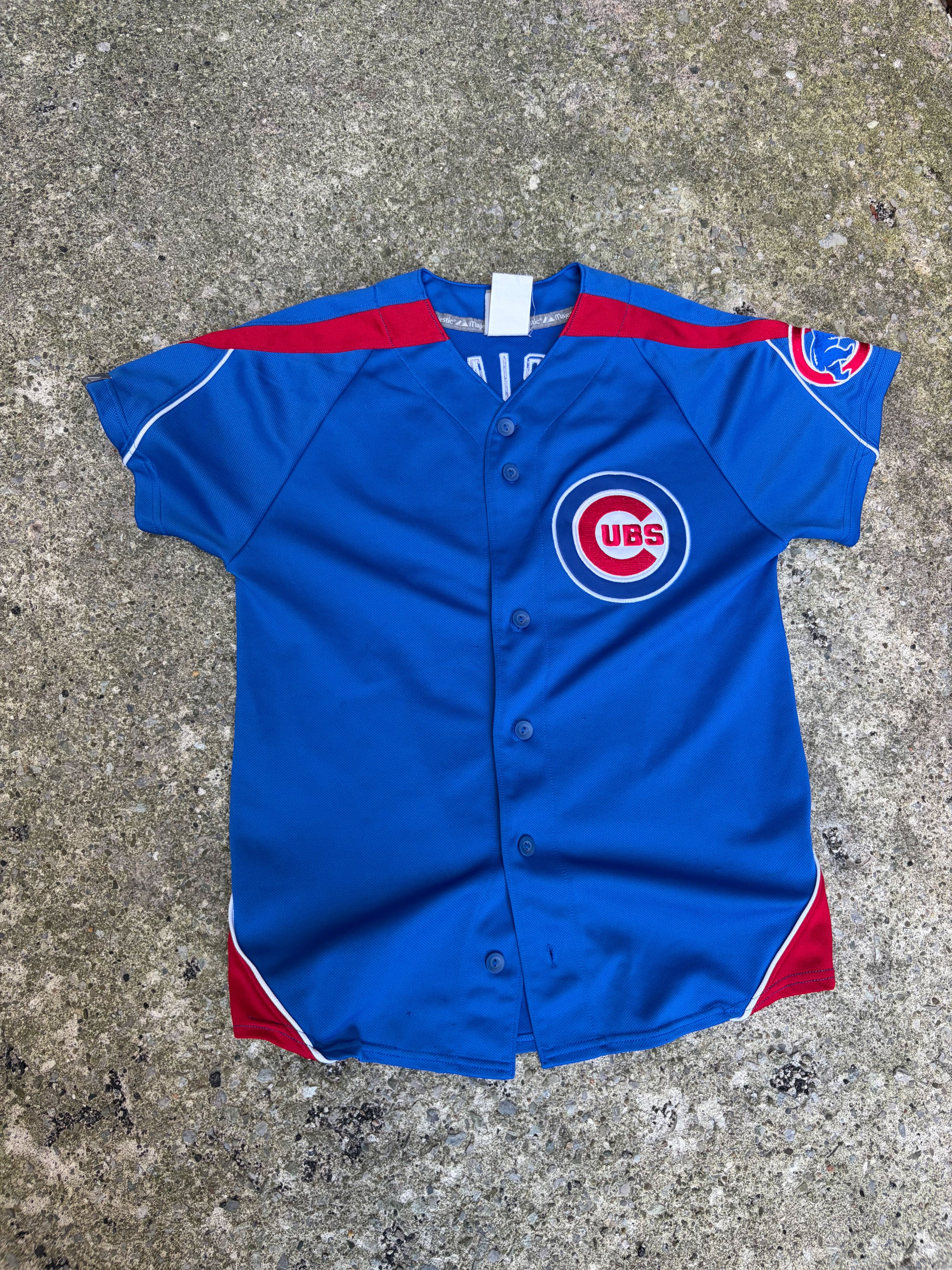 Vintage Alfonso Soriano #12 Chicago Cubs MLB Baseball Jersey Size YOUTH L