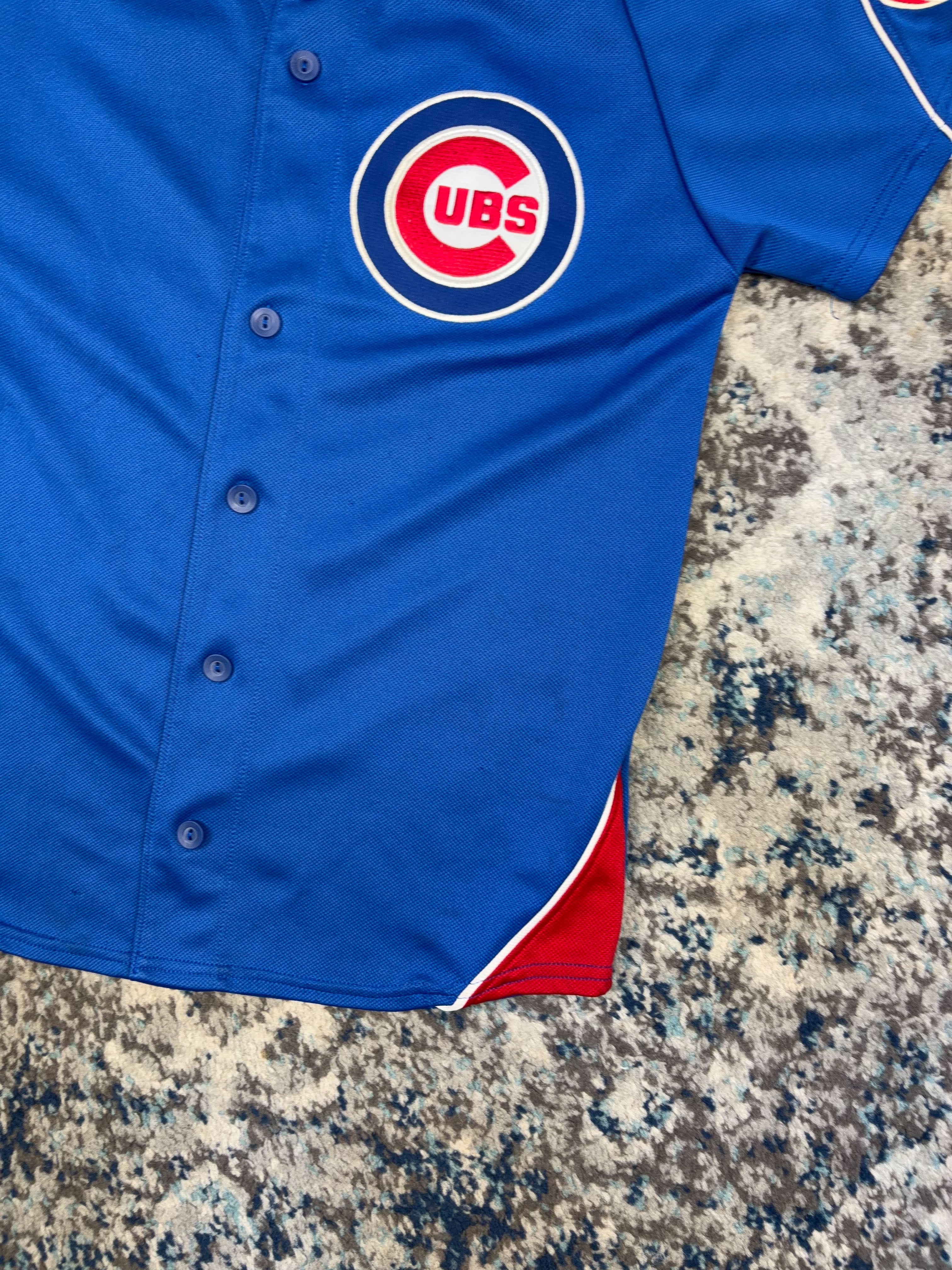Vintage Alfonso Soriano #12 Chicago Cubs MLB Baseball Jersey Size YOUTH L