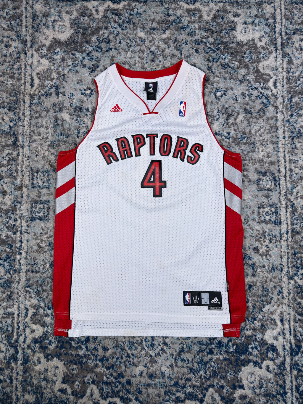 Vintage Chris Bosh #4 Toronto Raptors NBA Basketball Jersey Size Large