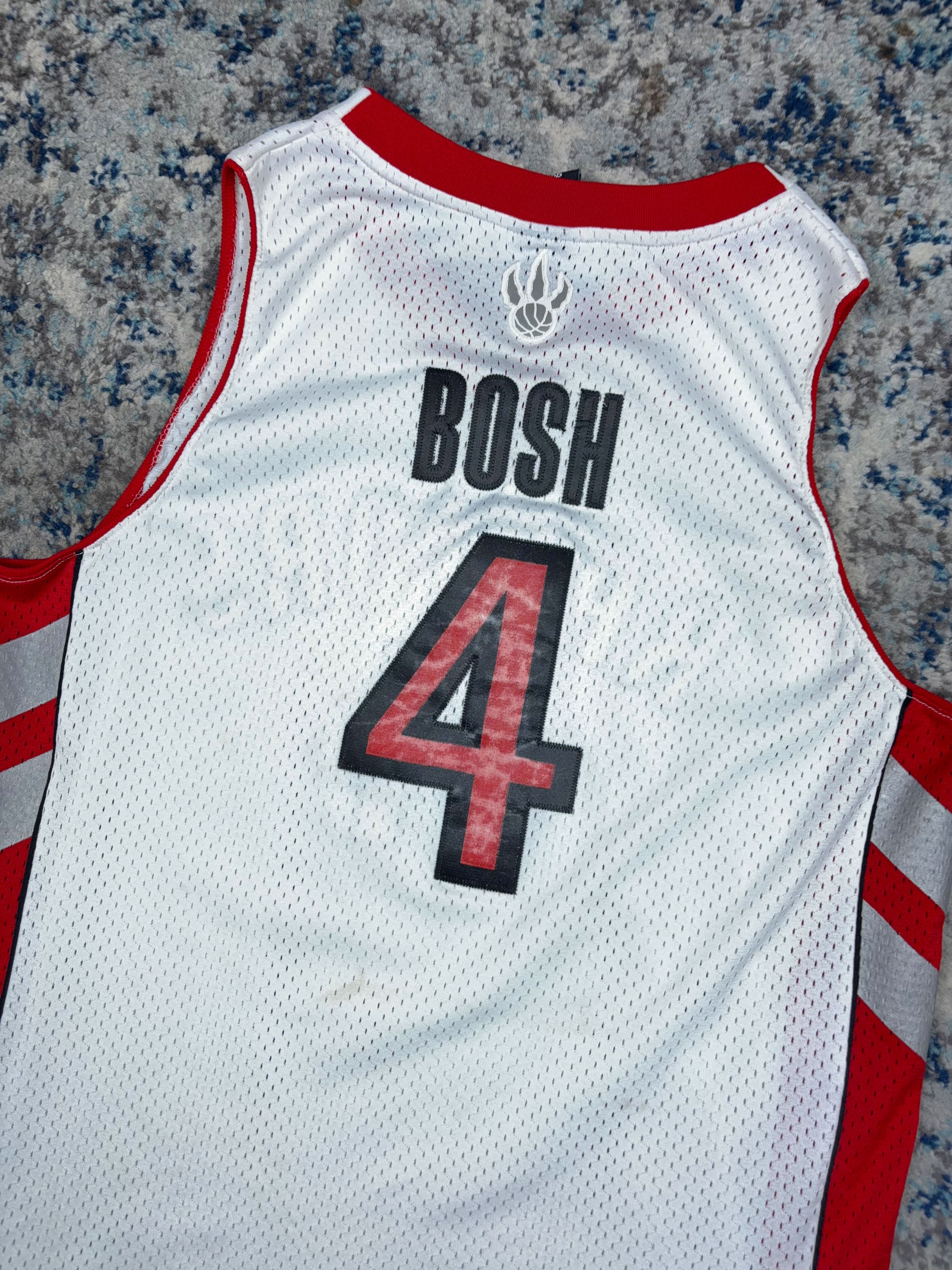 Vintage Chris Bosh #4 Toronto Raptors NBA Basketball Jersey Size Large