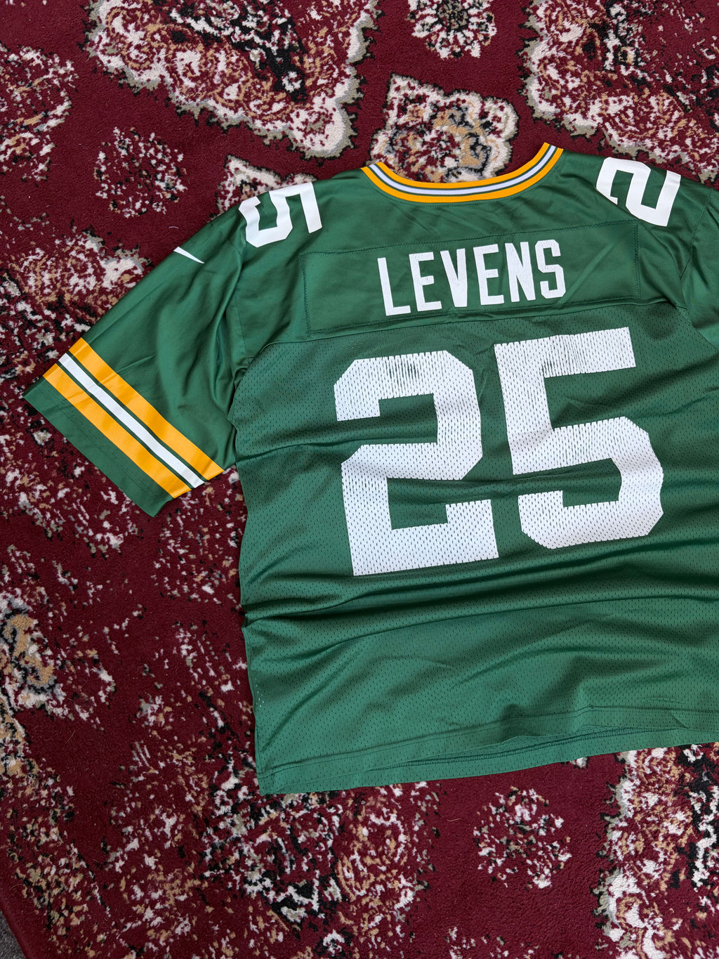 Vintage Dorsey Levens #25 Green Bay Packers NFL Football Jersey Size XL