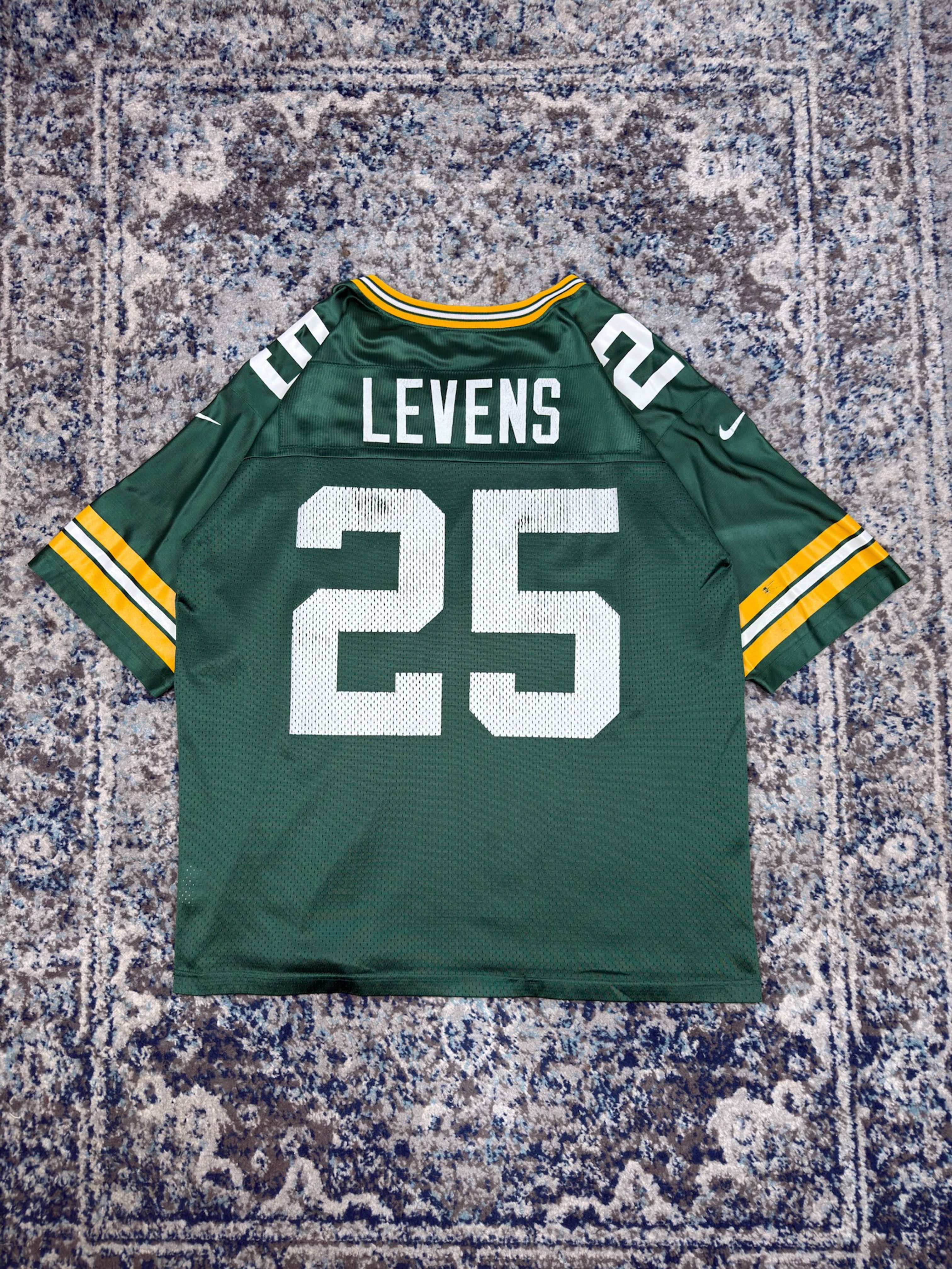 Vintage Dorsey Levens #25 Green Bay Packers NFL Football Jersey Size XL