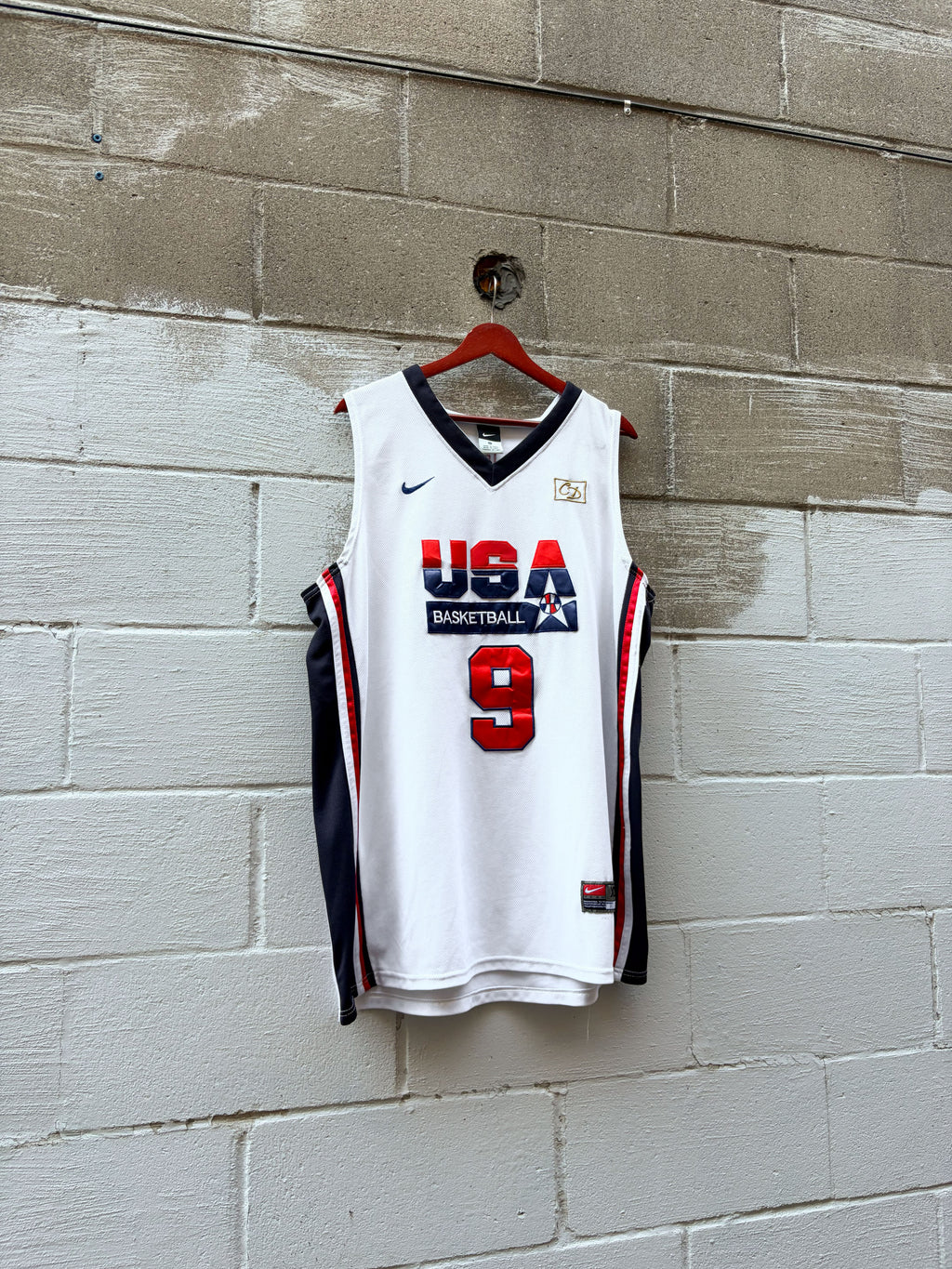 Vintage Micheal Jordan #9 Team USA NBA Nike Basketball Jersey Size XL