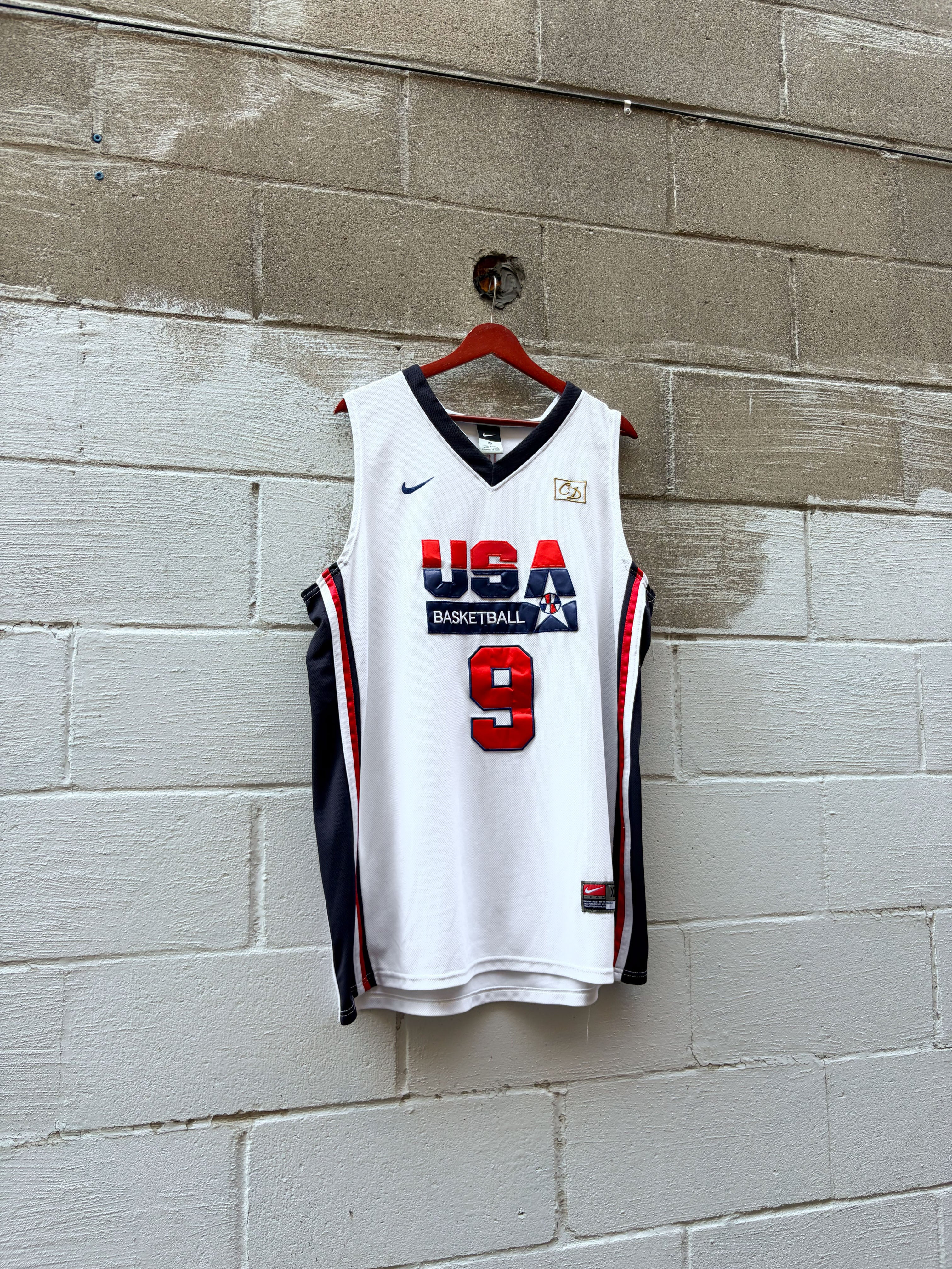 Vintage Micheal Jordan #9 Team USA NBA Nike Basketball Jersey Size XL