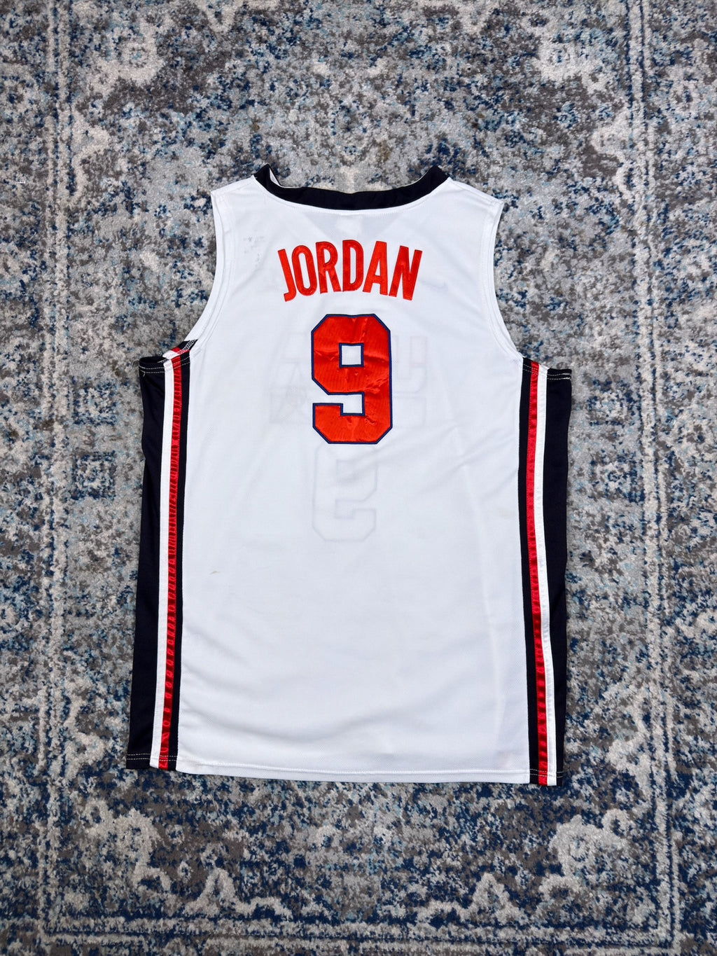 Vintage Micheal Jordan #9 Team USA NBA Nike Basketball Jersey Size XL