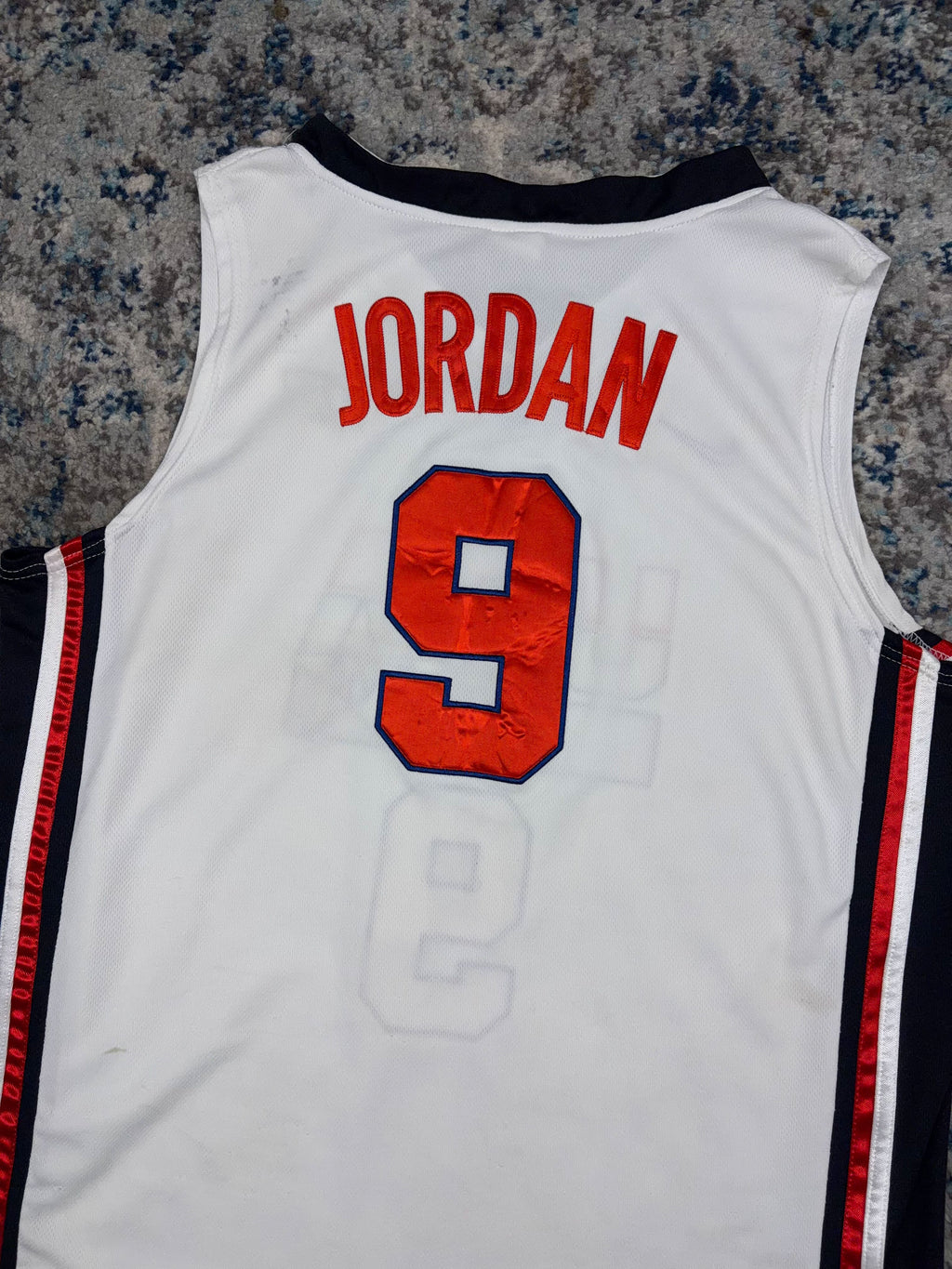Vintage Micheal Jordan #9 Team USA NBA Nike Basketball Jersey Size XL