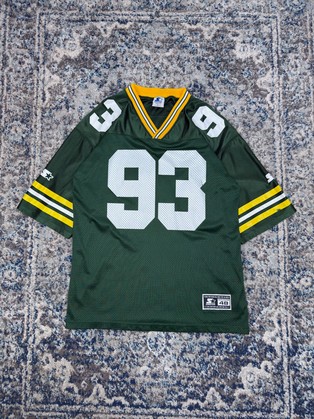 Vintage Gilbert Brown #93 Green Bay Packers NFL Football Jersey Size Large
