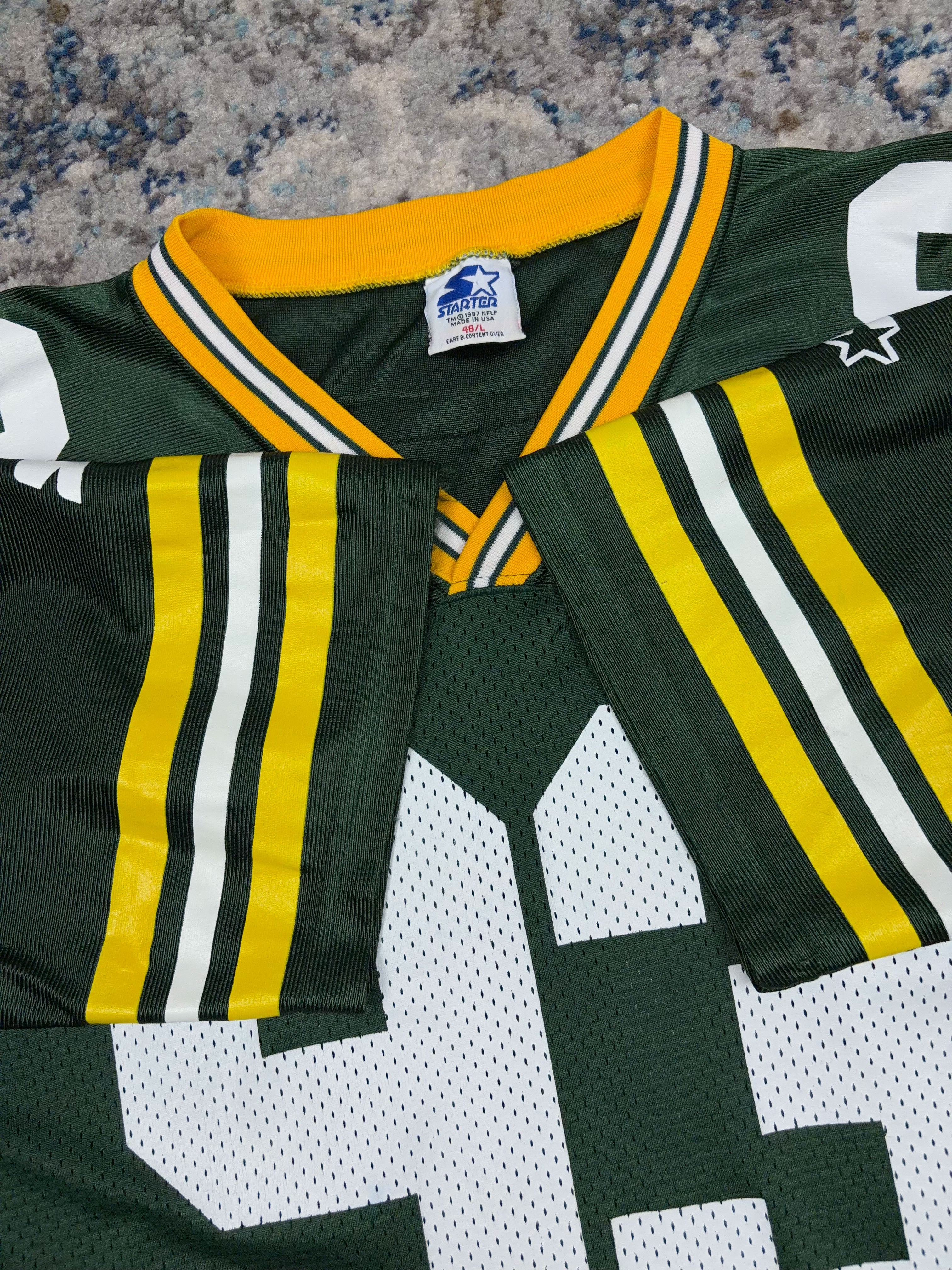 Vintage Gilbert Brown #93 Green Bay Packers NFL Football Jersey Size Large