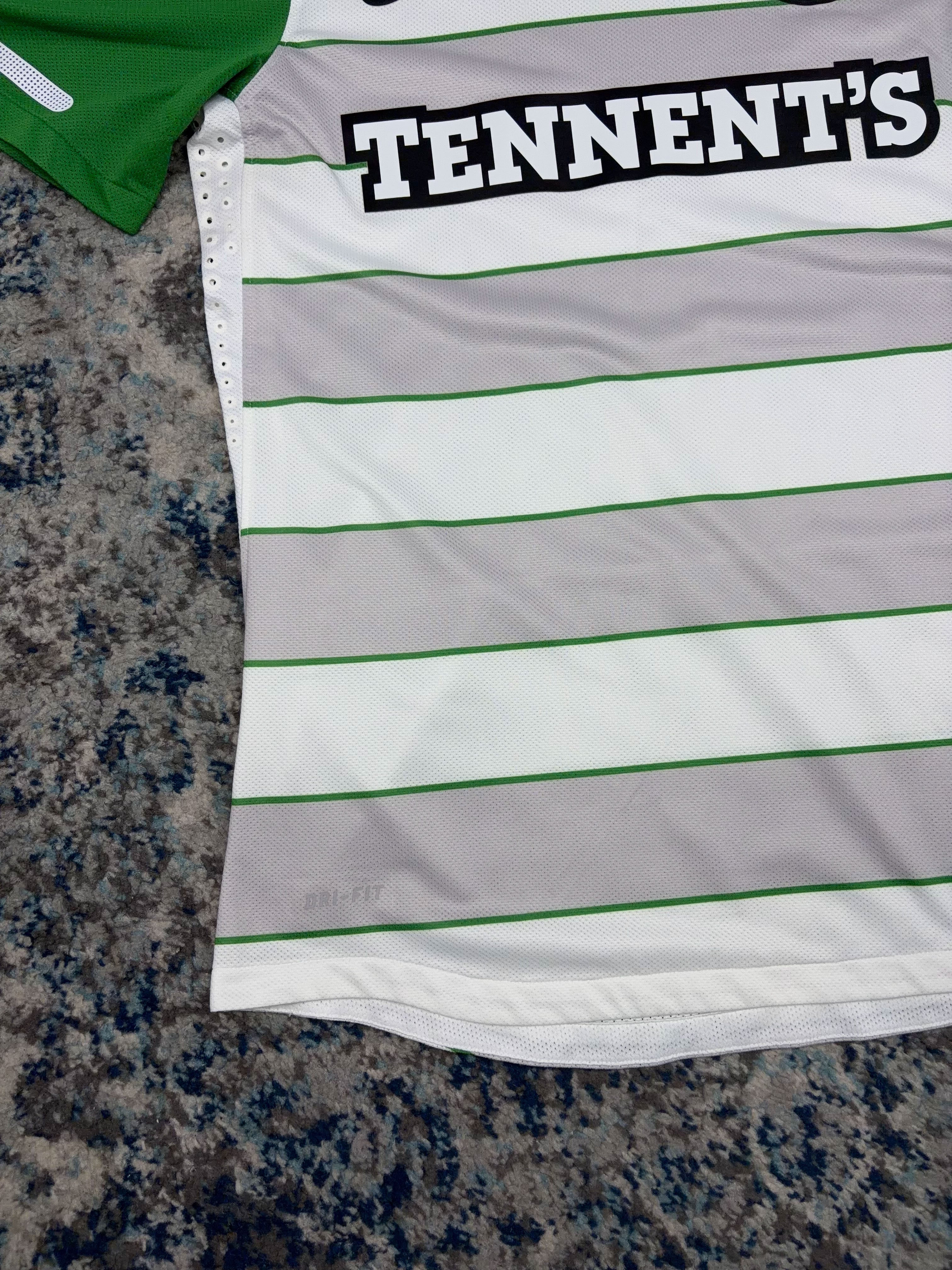 Vintage Tennent's Lager Celtic Football Club Nike Soccer Jersey Size Medium