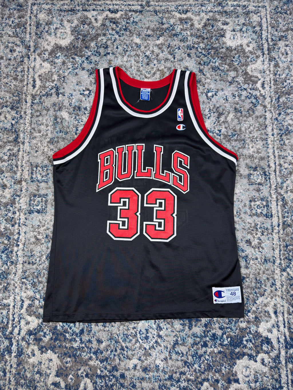 Vintage 90s Scotty Pippen #33 Chicago Bulls NBA Basketball Jersey Size Large