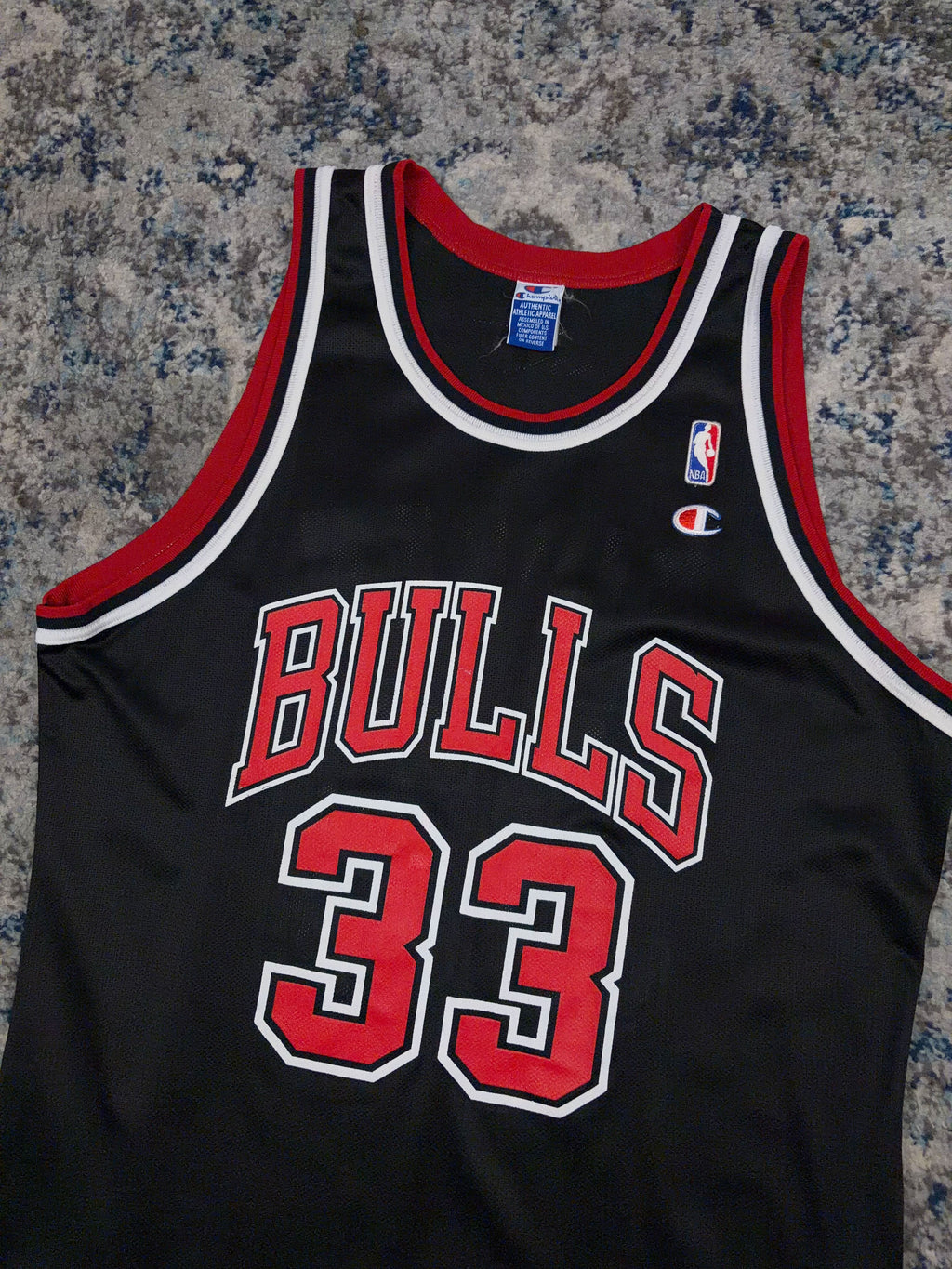 Vintage 90s Scotty Pippen #33 Chicago Bulls NBA Basketball Jersey Size Large