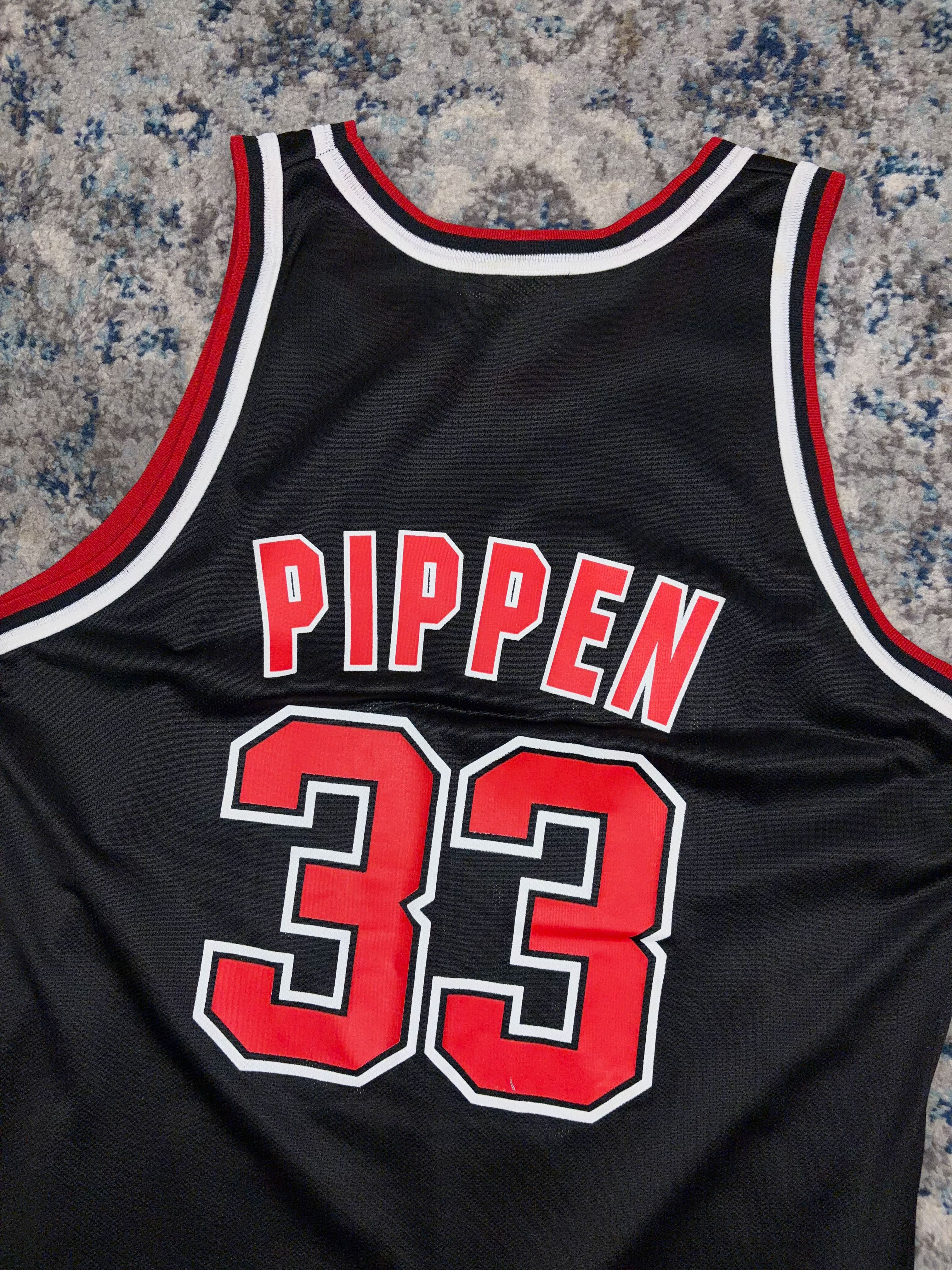 Vintage 90s Scotty Pippen #33 Chicago Bulls NBA Basketball Jersey Size Large