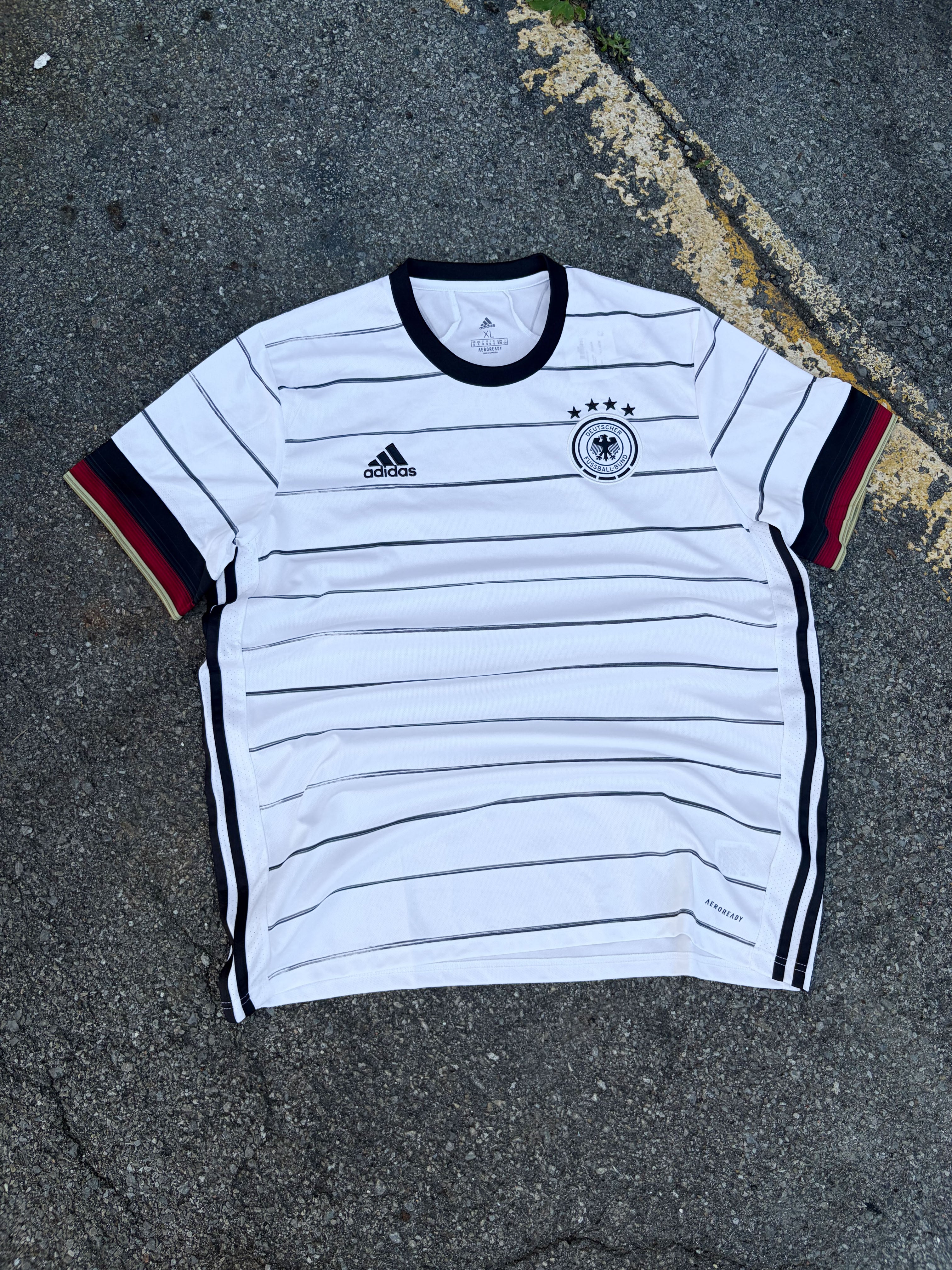 Vintage Deutscher Fussball-Bund Adidas Soccer Jersey Size XL