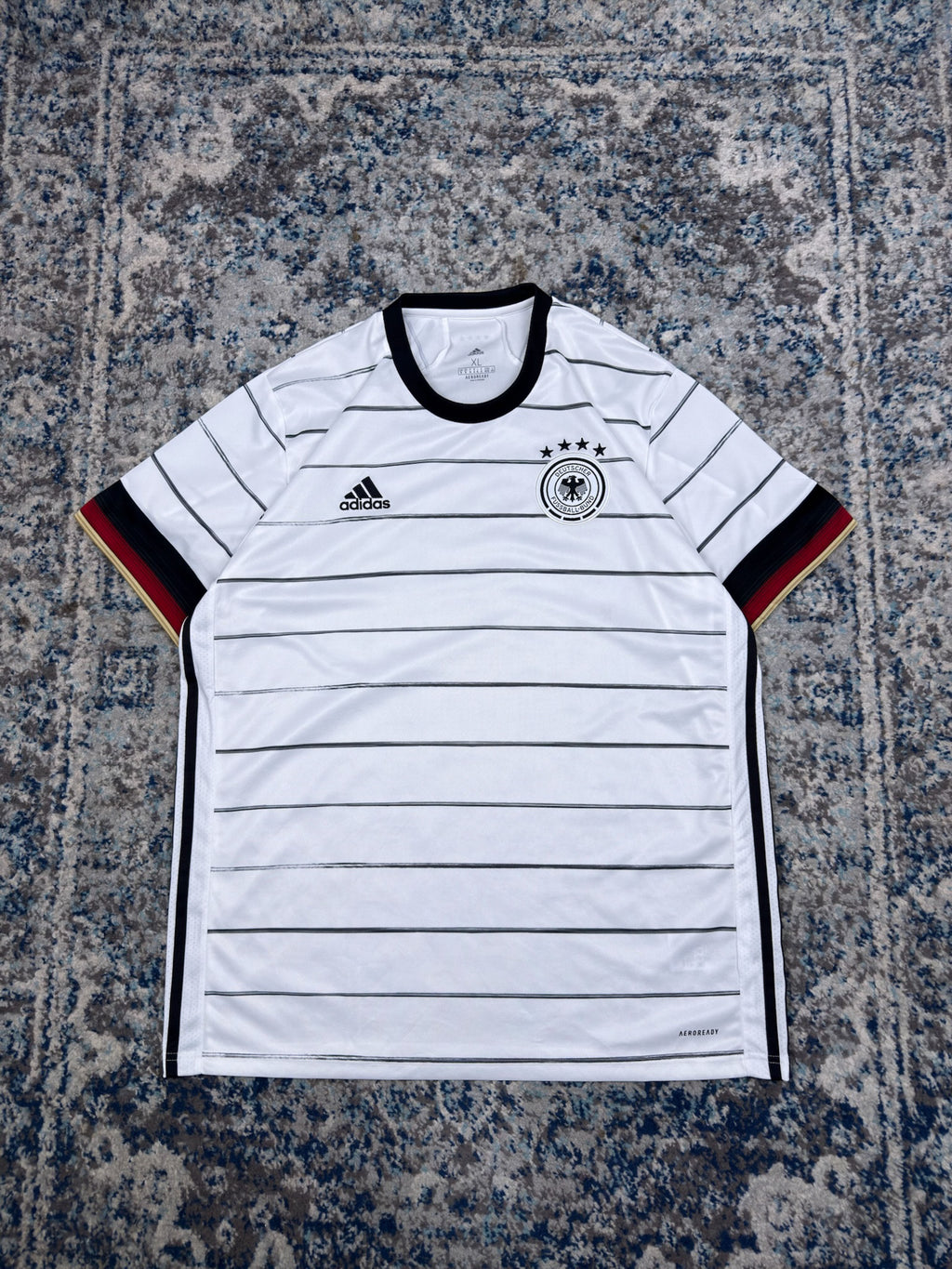 Vintage Deutscher Fussball-Bund Adidas Soccer Jersey Size XL