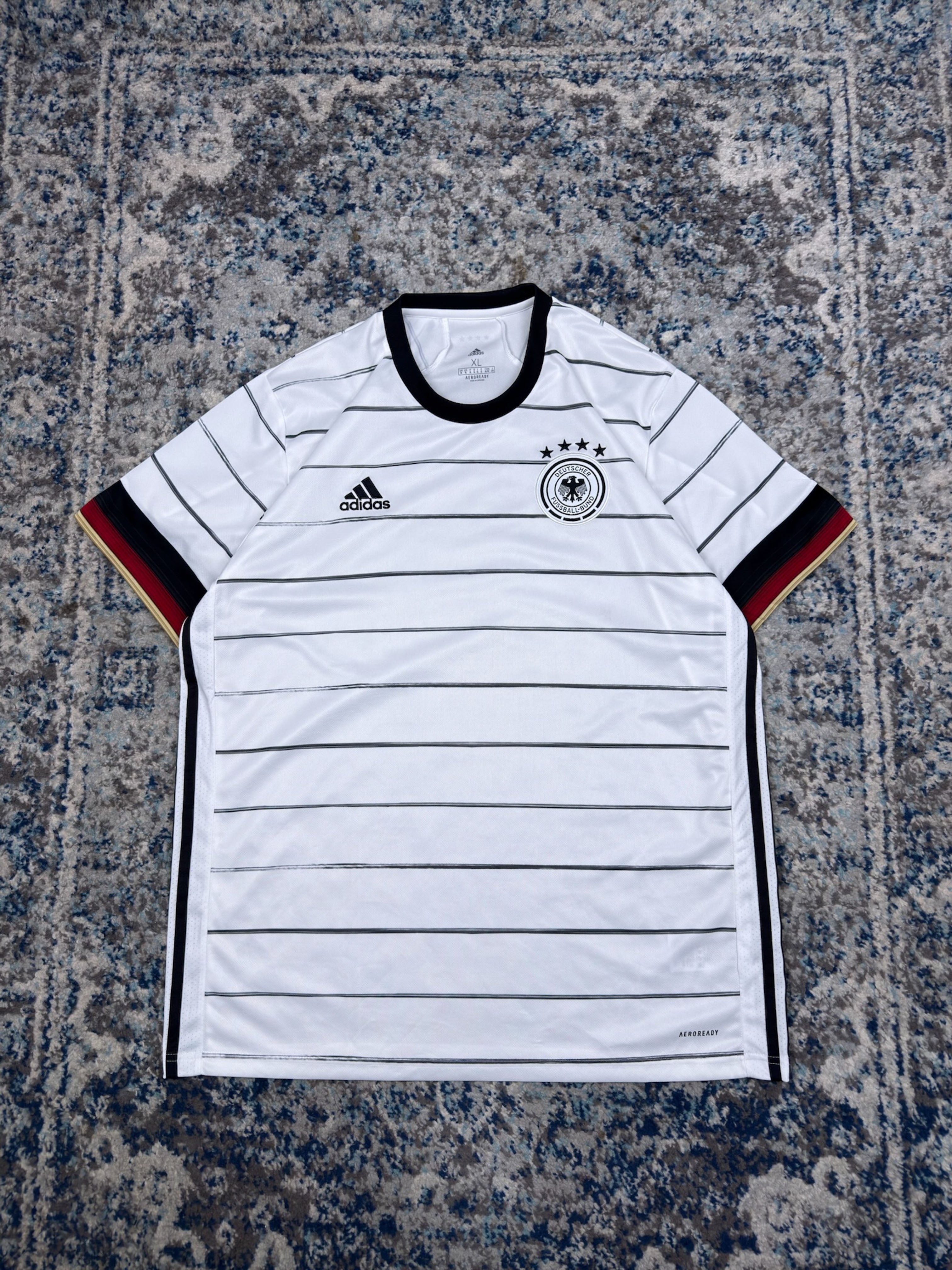 Vintage Deutscher Fussball-Bund Adidas Soccer Jersey Size XL