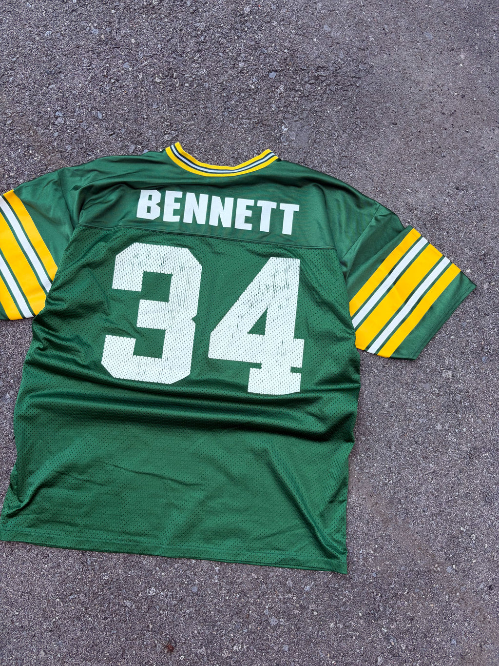 Vintage 1997 Edgar Bennett #34 Green Bay Packers Football Jersey Size Large