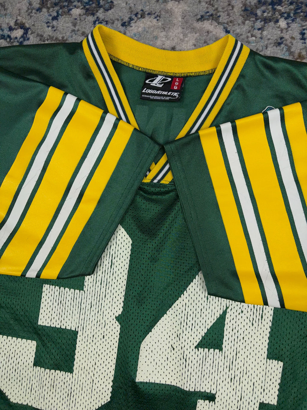 Vintage 1997 Edgar Bennett #34 Green Bay Packers Football Jersey Size Large