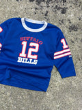 Vintage 80s/90s Jim Kelly #12 Buffalo Bills NFL Football Jersey Size YOUTH Medium
