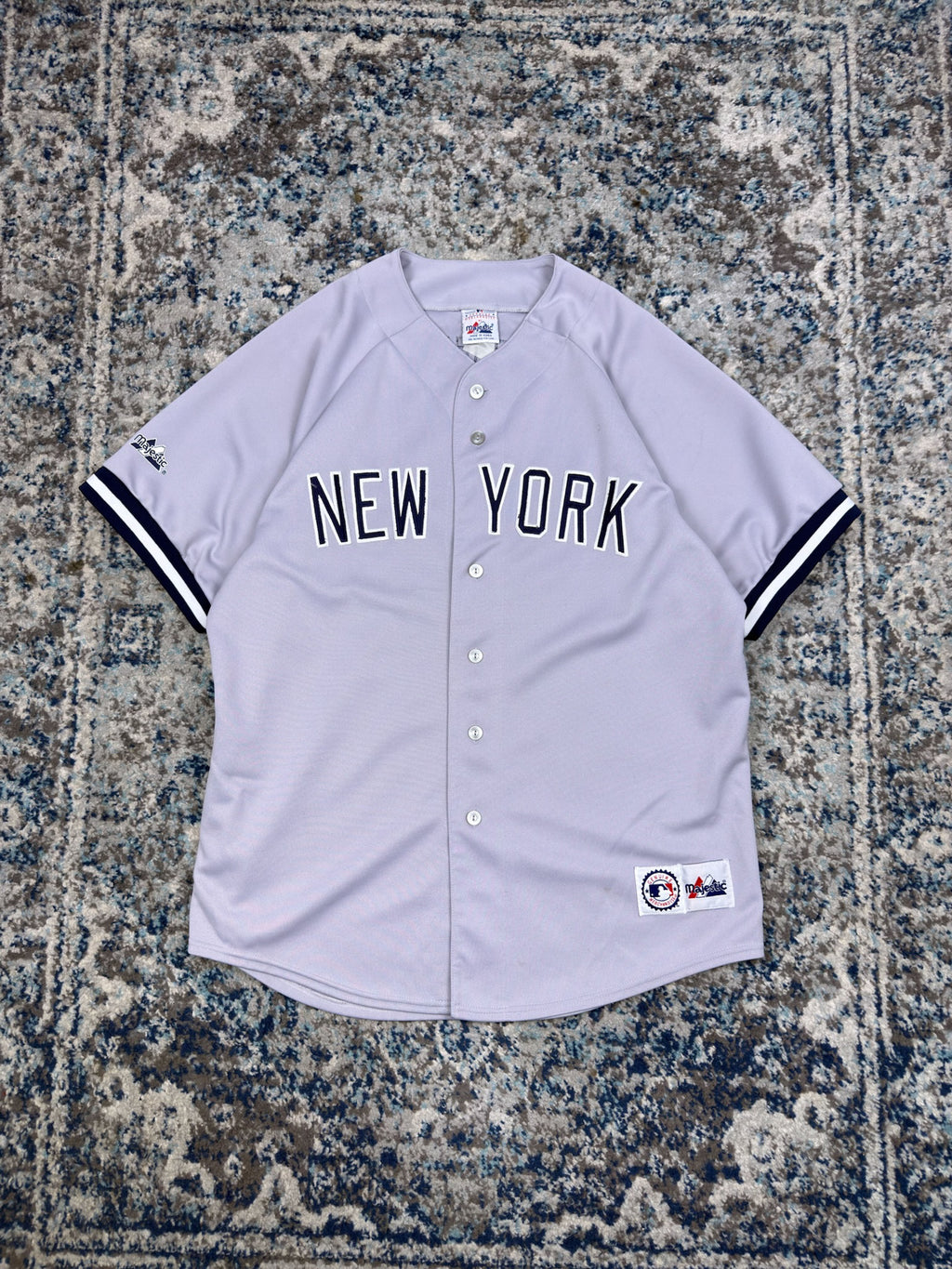 Vintage Derek Jeter #9 New York Yankees MLB Stitched Baseball Jersey Size Large