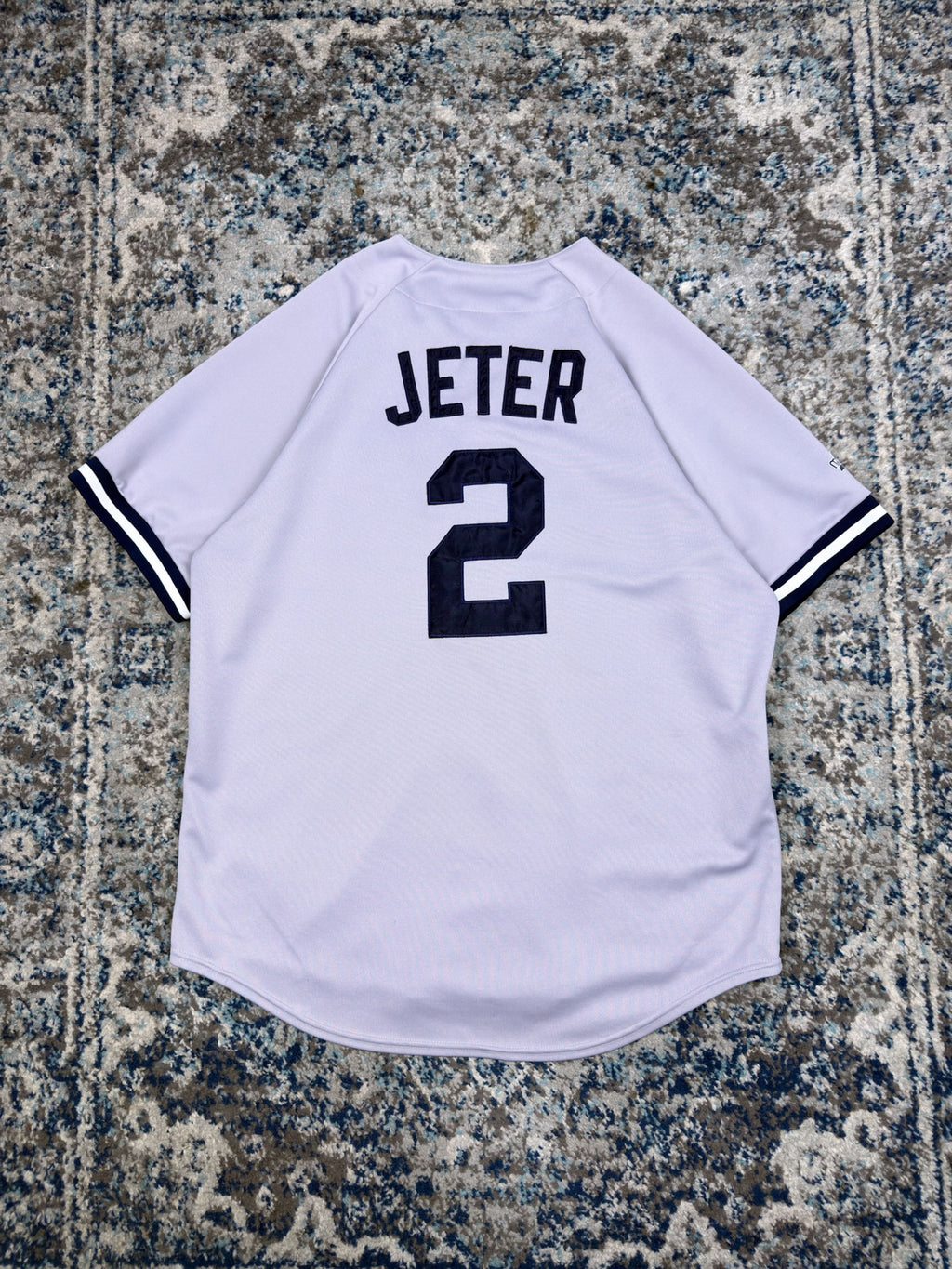 Vintage Derek Jeter #9 New York Yankees MLB Stitched Baseball Jersey Size Large