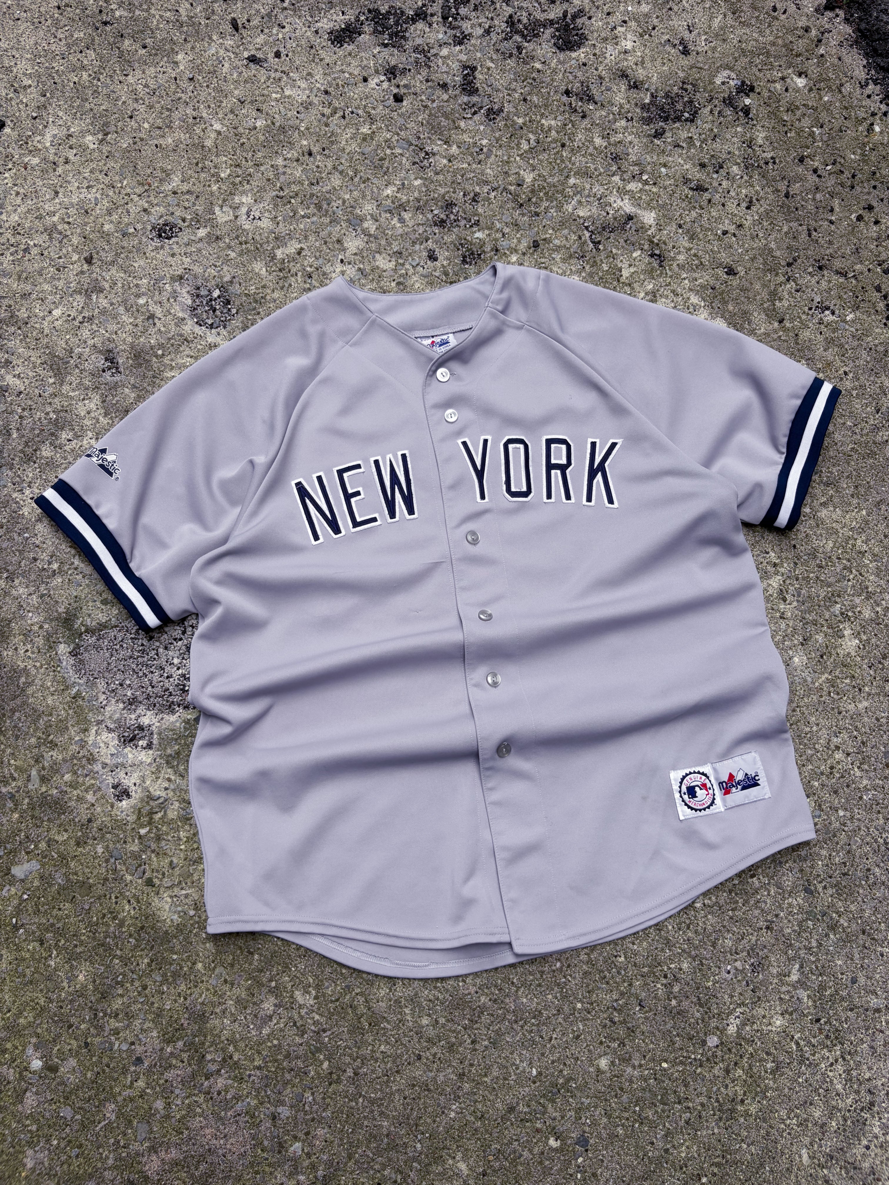 Vintage Derek Jeter #9 New York Yankees MLB Stitched Baseball Jersey Size Large