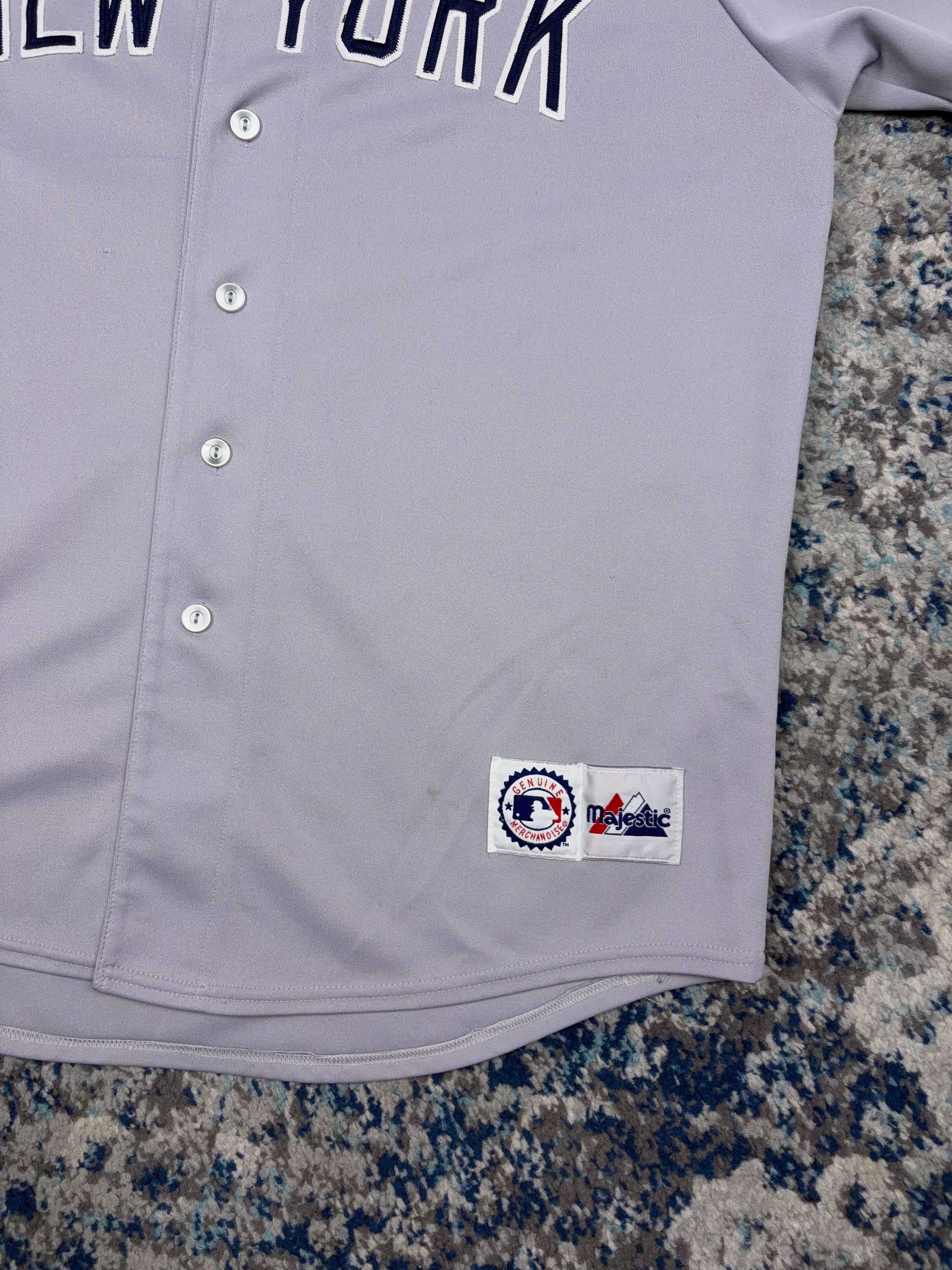 Vintage Derek Jeter #9 New York Yankees MLB Stitched Baseball Jersey Size Large