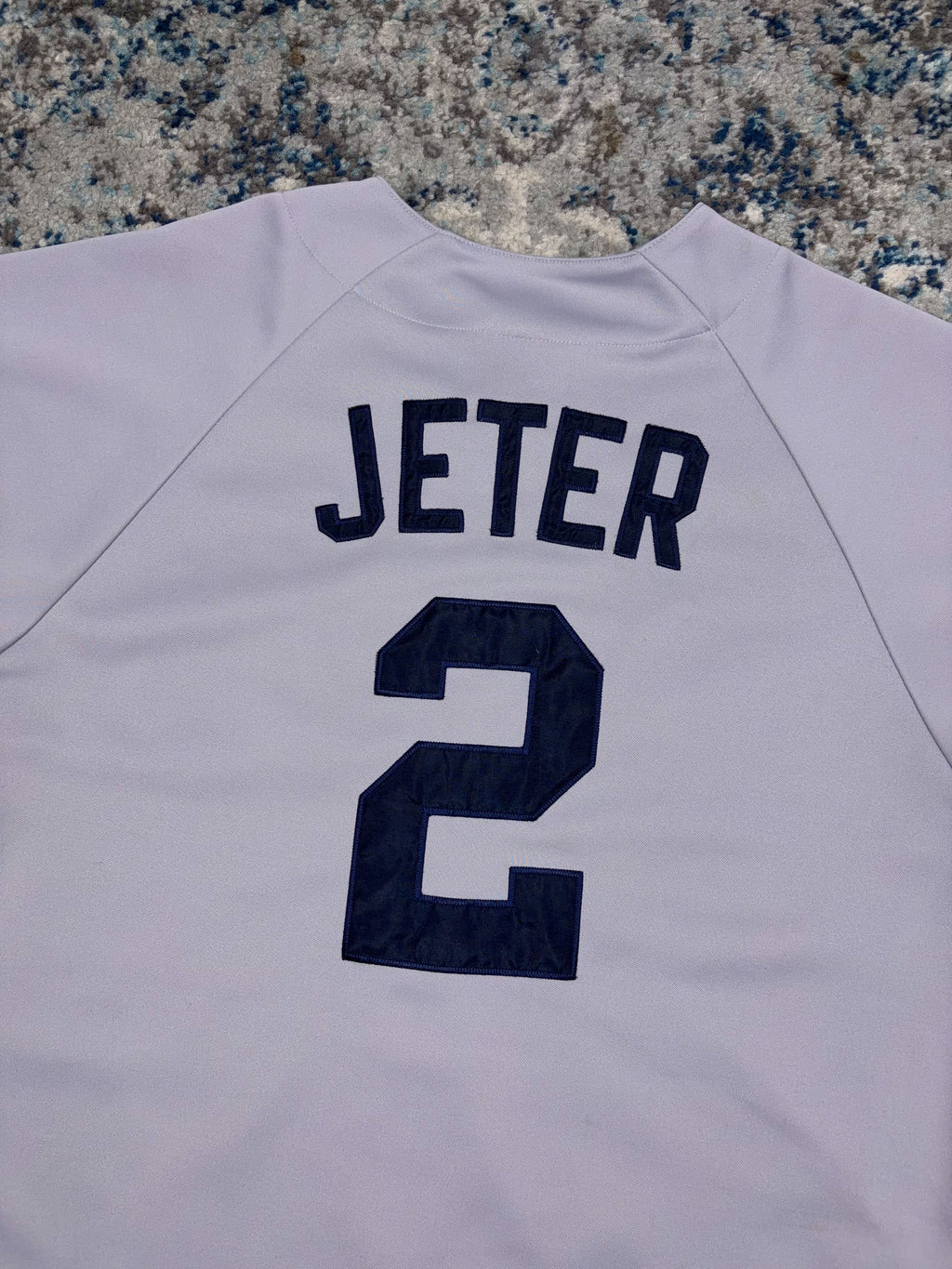 Vintage Derek Jeter #9 New York Yankees MLB Stitched Baseball Jersey Size Large