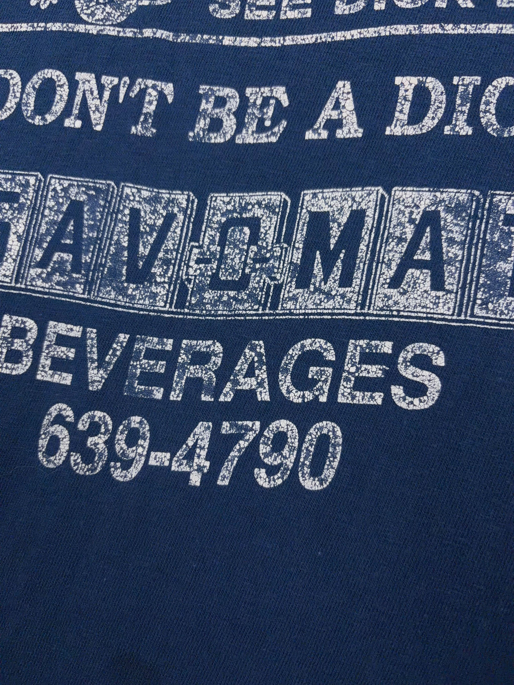 Vintage 90s Dont Be a Dick Drive Sober Graphic Slogan T-Shirt Size Medium