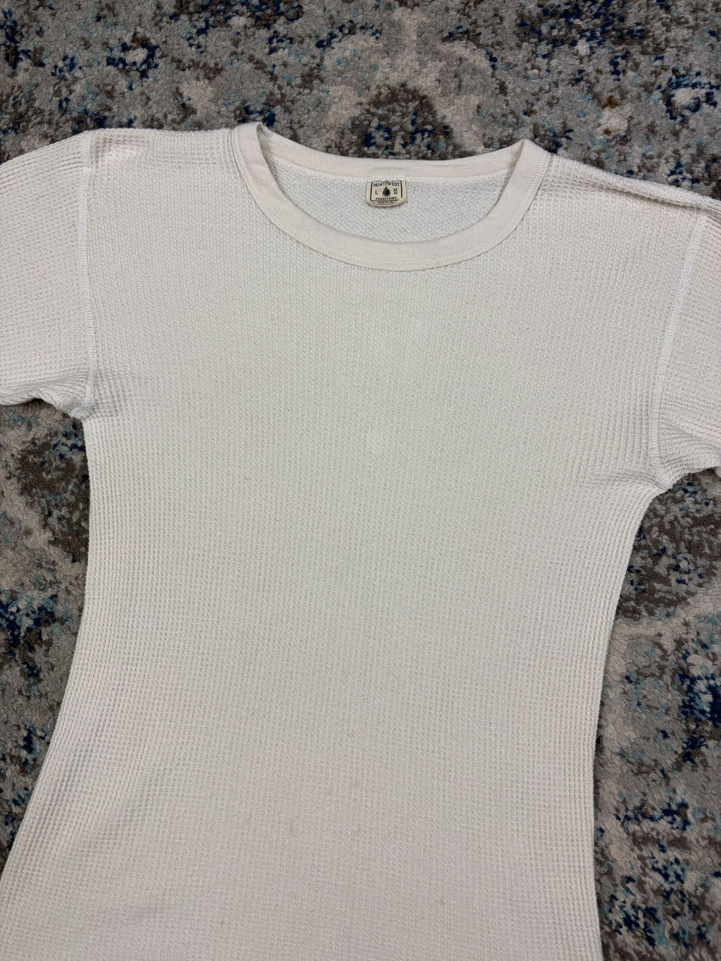 Vintage Northwest Territory Long Sleeve Blank Thermal T-Shirt Size Large