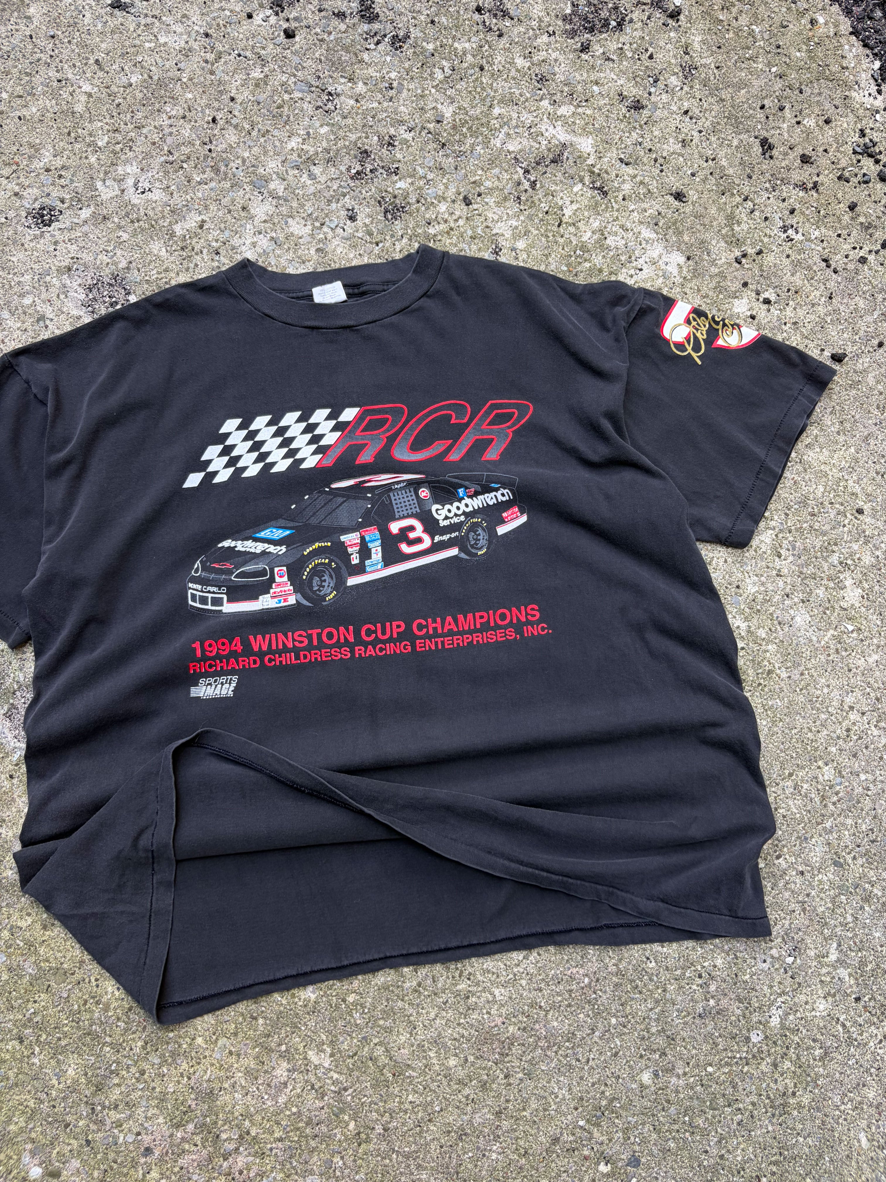 Vintage 1994 Dale Earnhardt #3 RCR Winston Cup Champs T-Shirt Size 2XL