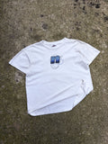 Vintage Y2K Nike N Bubble Logo Graphic T-Shirt Size YOUTH cLarge