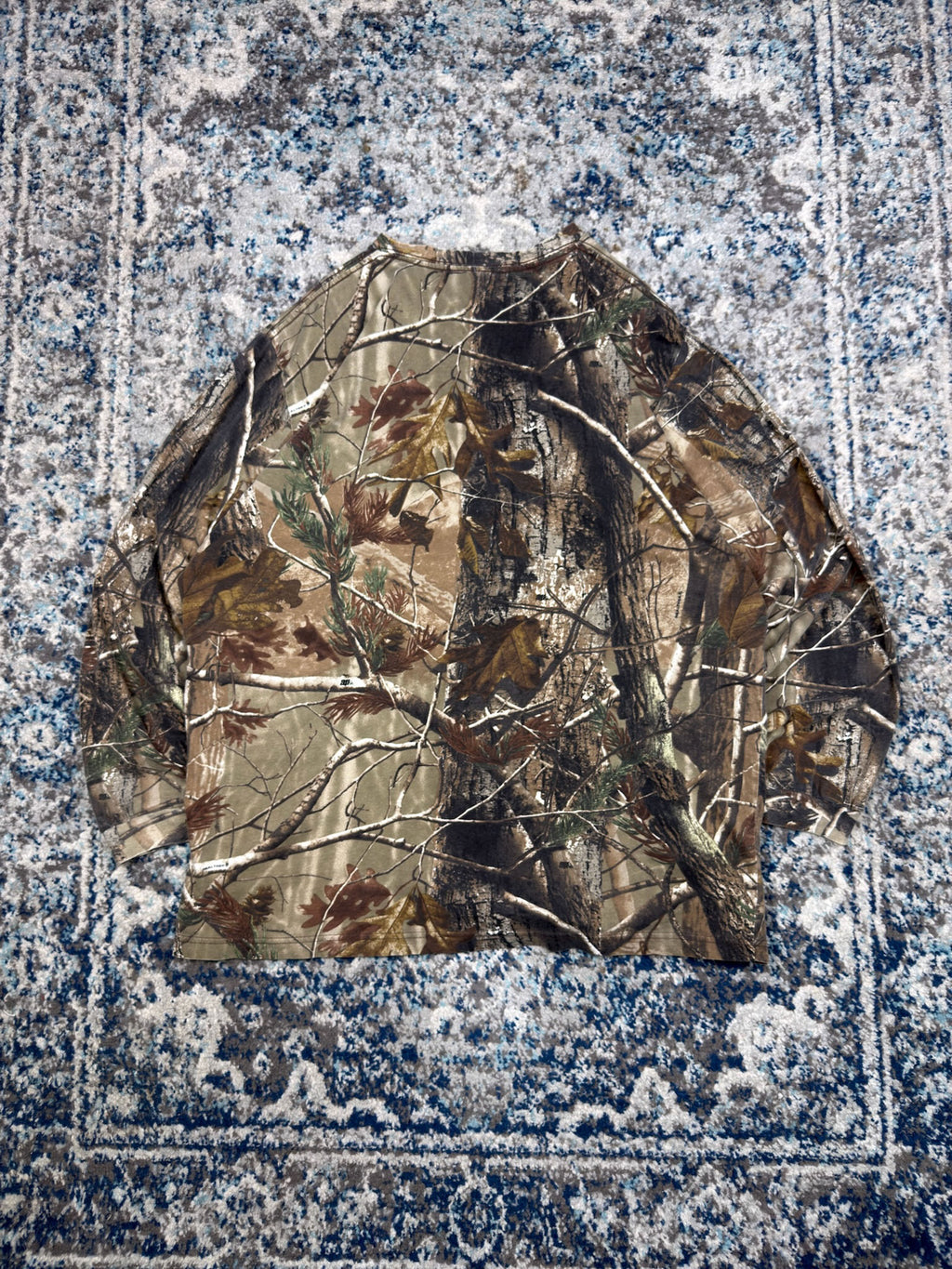 Vintage Liberty Realtree Camo Long Sleeve Hunting T-Shirt Size 2XL
