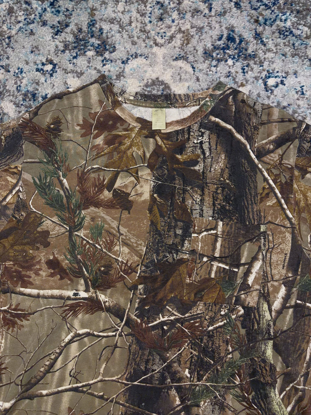 Vintage Liberty Realtree Camo Long Sleeve Hunting T-Shirt Size 2XL