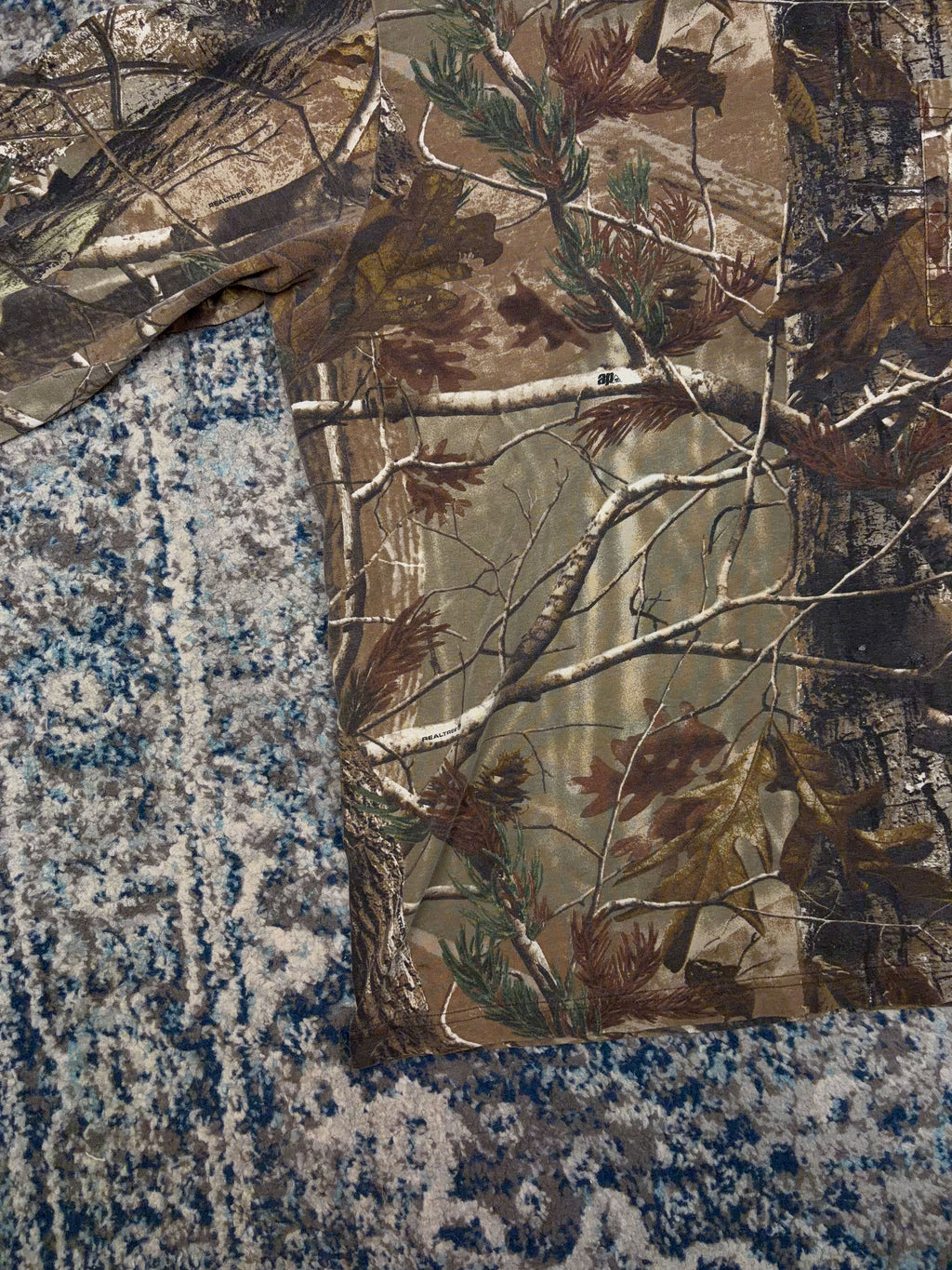 Vintage Liberty Realtree Camo Long Sleeve Hunting T-Shirt Size 2XL