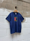 Vintage Y2K Nike Tennis Logo Graphic T-Shirt Size YOUTH Large