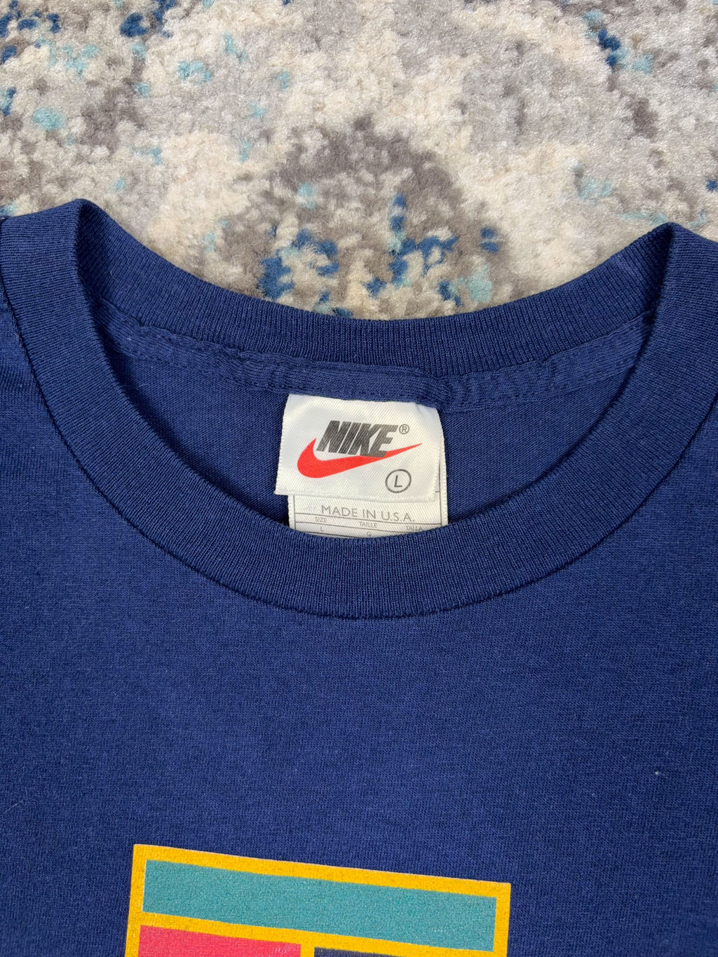 Vintage Y2K Nike Tennis Logo Graphic T-Shirt Size YOUTH Large